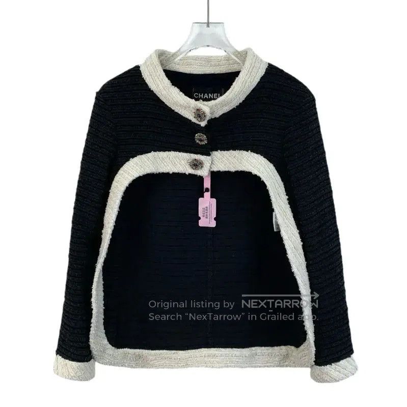 Chanel Chanel Black Cotton Women's Jacket . Size XS / US 0-2 / IT 36-38 - 1 Thumbnail