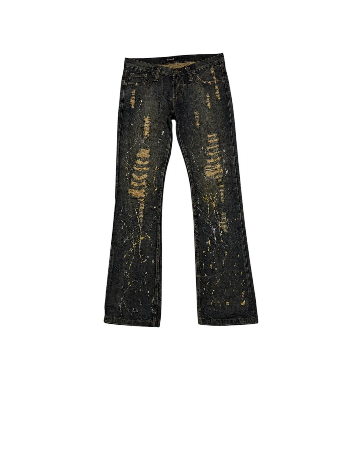 Other K.U.I Streetwear Jeans Flared Distressed Denim Size US 32 / EU 48 - 1 Thumbnail