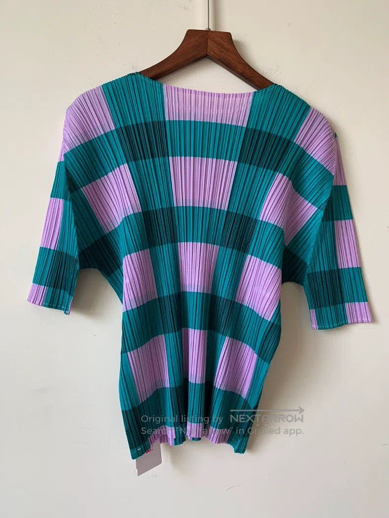 Issey Miyake Issey Miyake Plaid Top Size L / US 10 / IT 46 - 2 Thumbnail