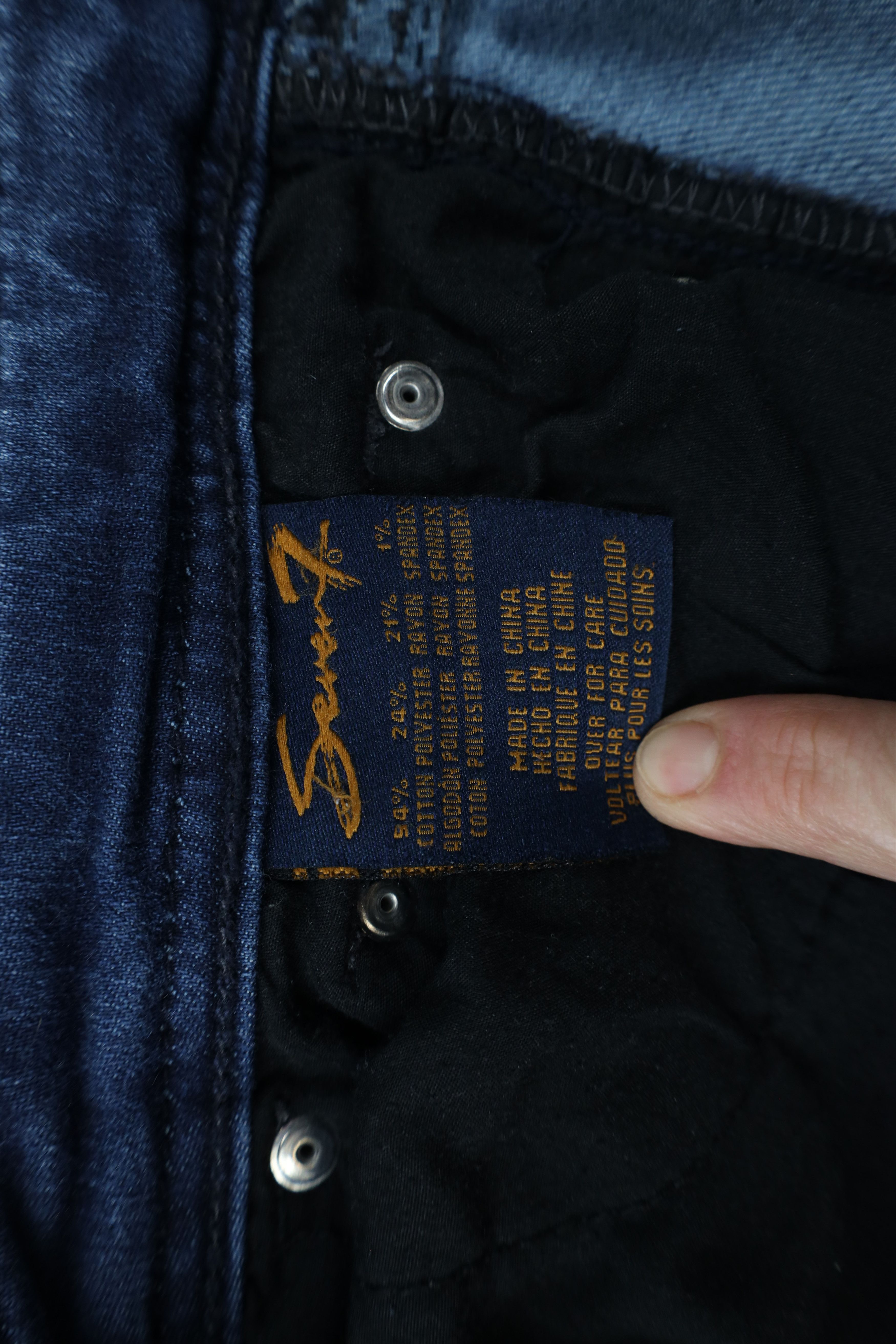 7 For All Mankind × Vintage Seven 7 For All Mankind Thick Stitch Flared Bootcut Jeans Size 34" / US 12 / IT 48 - 8 Thumbnail