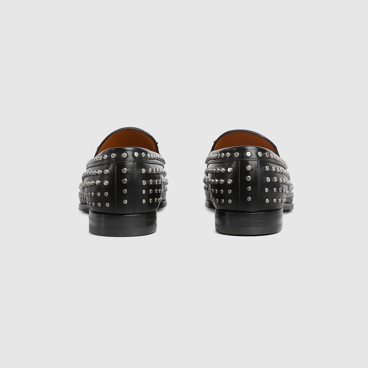 Gucci o1s1wg111025 Studded Loafers With Horsebit in Black Size US 12.5 / EU 45-46 - 4 Thumbnail