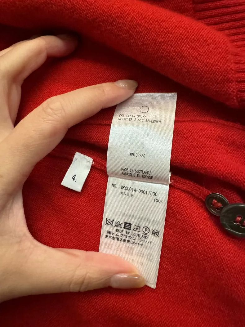 Thom Browne THOM BROWNE4Cashmere cardigan 2502-Nextarrow Size XL / US 12-14 / IT 48-50 - 5 Thumbnail