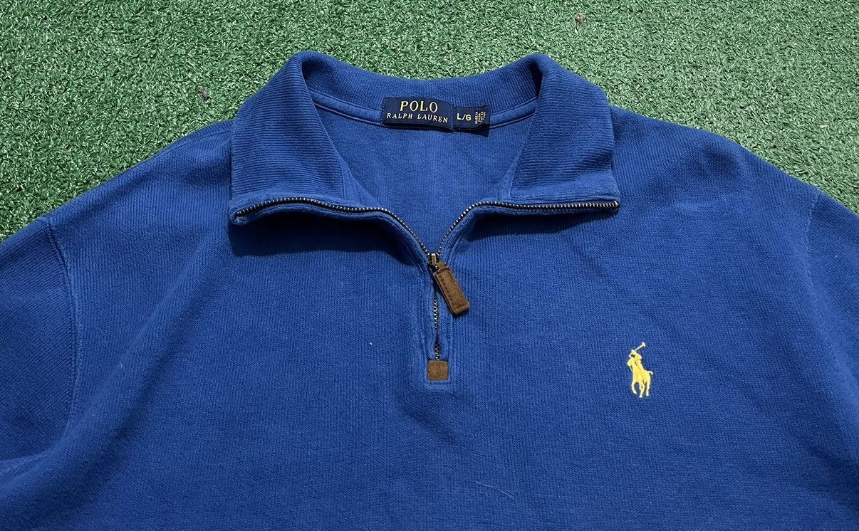 Polo Ralph Lauren × Ralph Lauren Polo Ralph Lauren Halfzip Sweater Sweatshirt Size US L / EU 52-54 / 3 - 3 Thumbnail