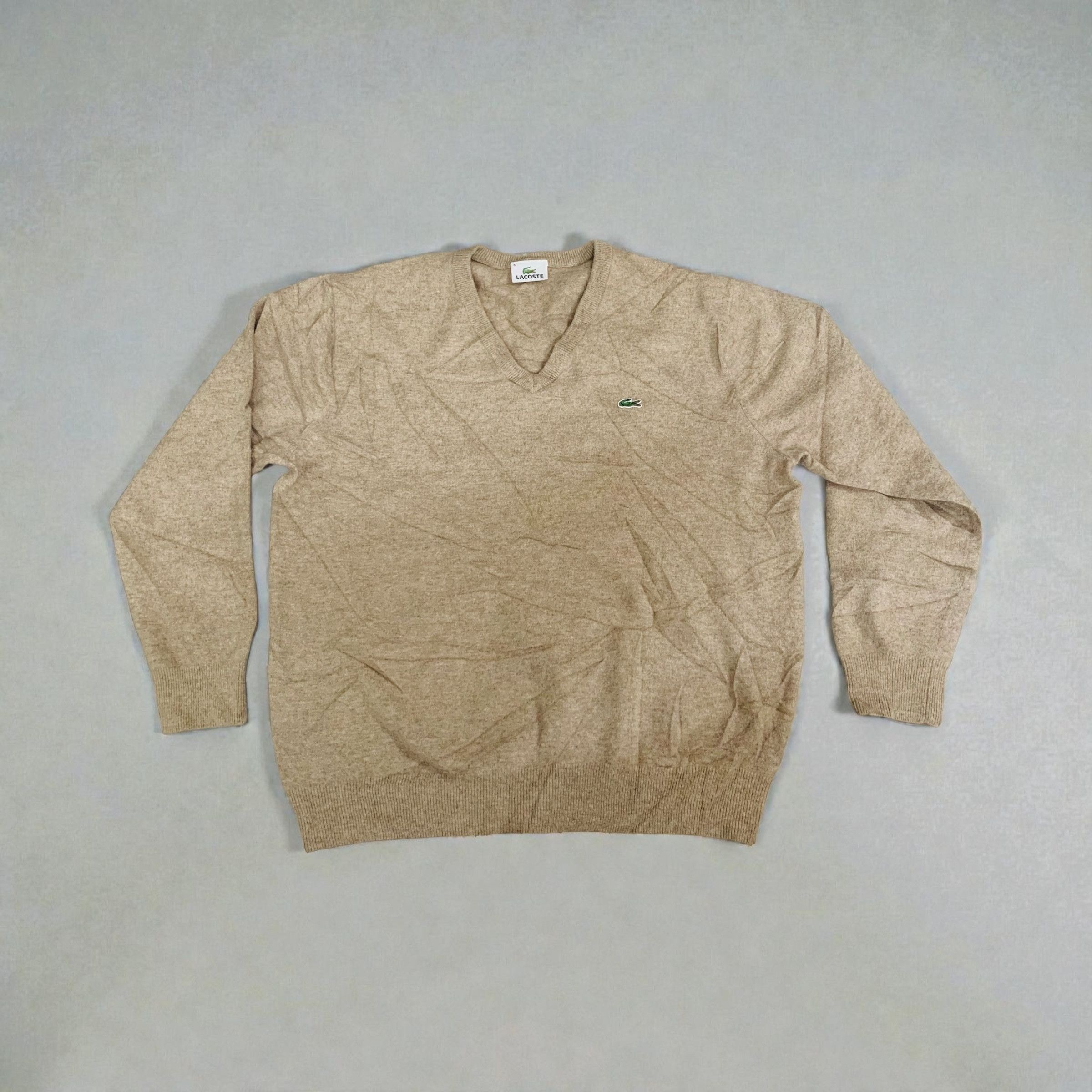 Lacoste Biege Lacoste Sweater Size US S / EU 44-46 / 1 - 1 Thumbnail