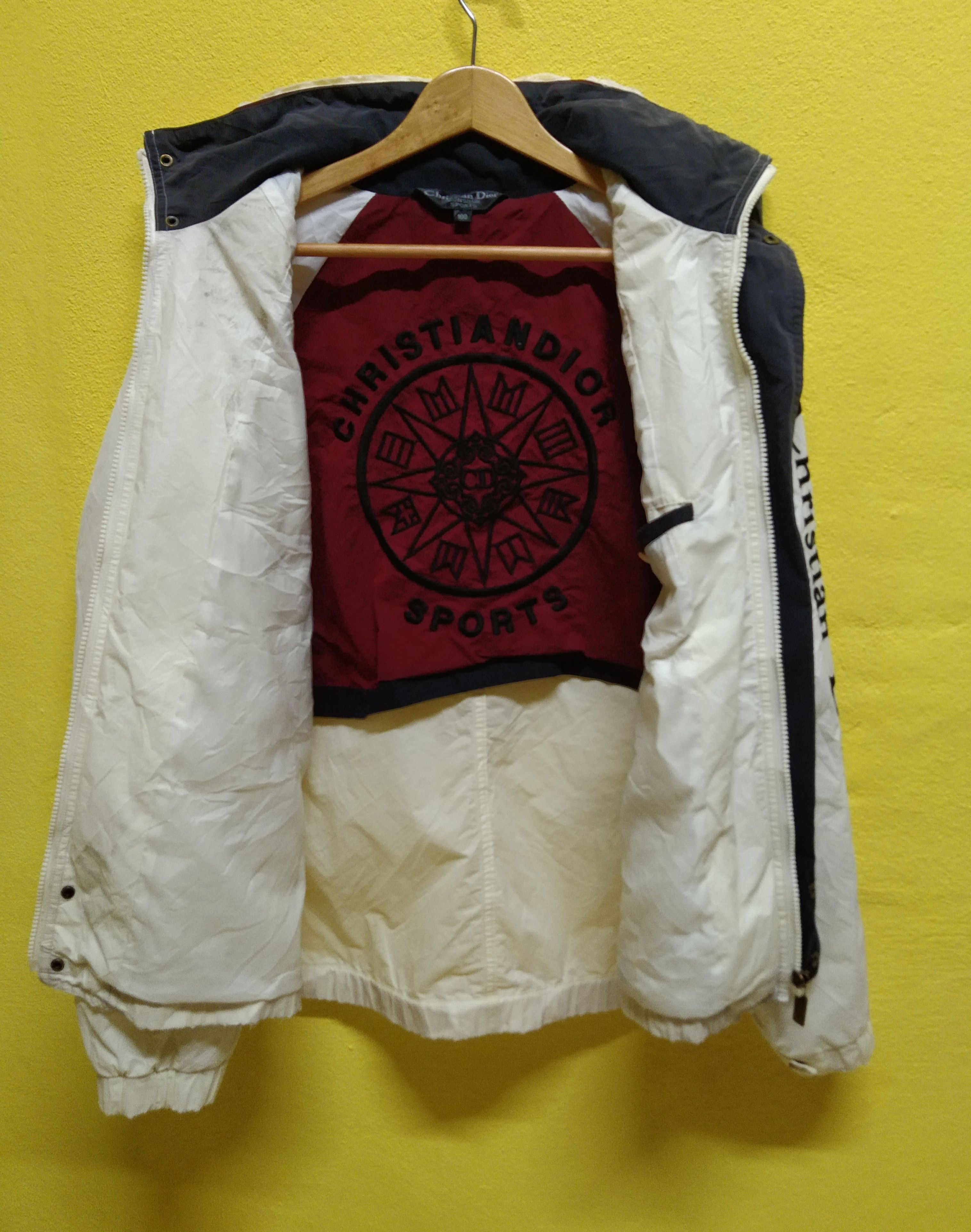 Christian Dior Monsieur Christian Dior Sports Spell Out Embroidery Hooded Jacket Size US XL / EU 56 / 4 - 7 Thumbnail