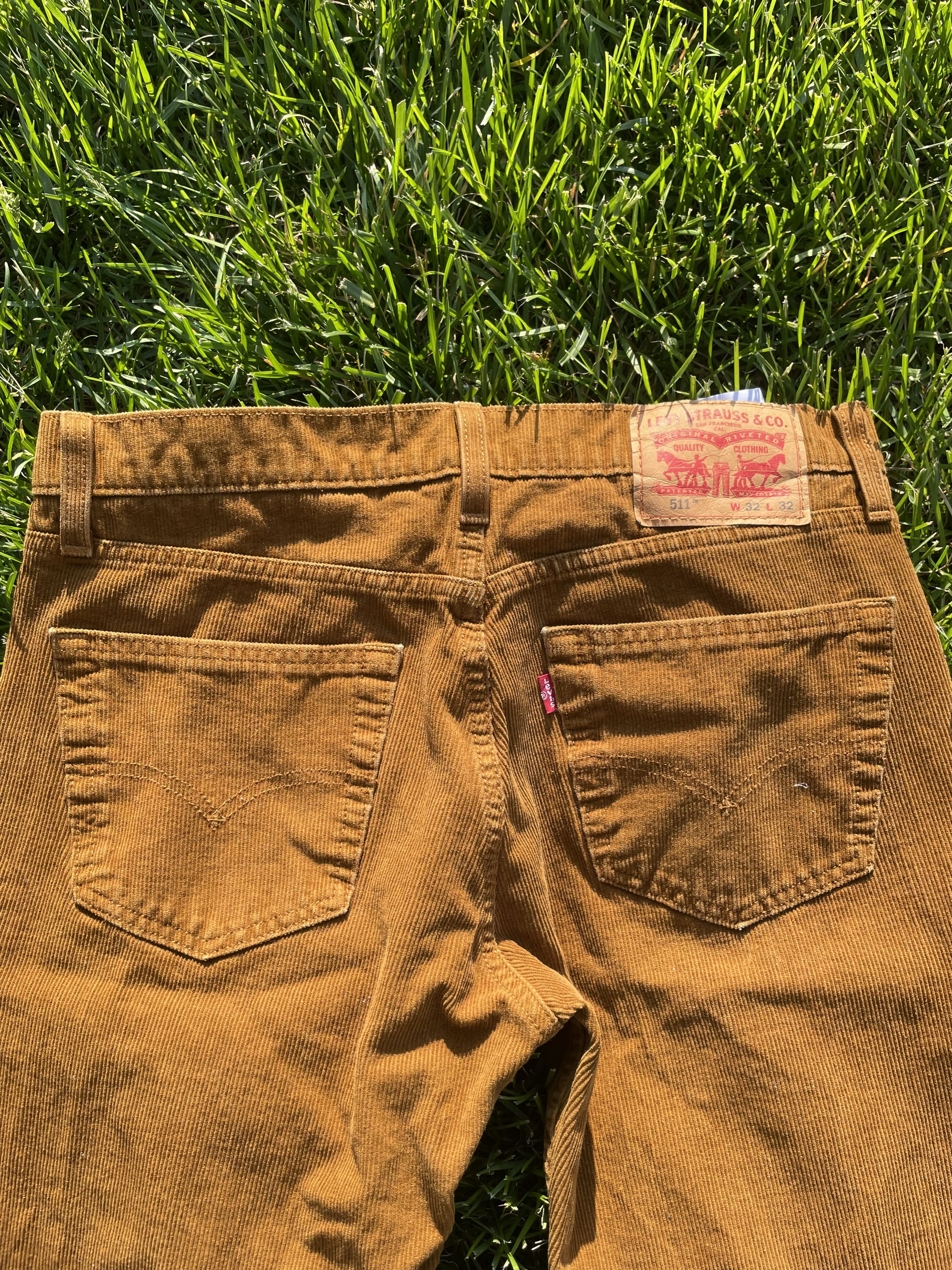 Levi's Levi's 511 Brown Corduroy Casual Pants Size US 32 / EU 48 - 3 Thumbnail