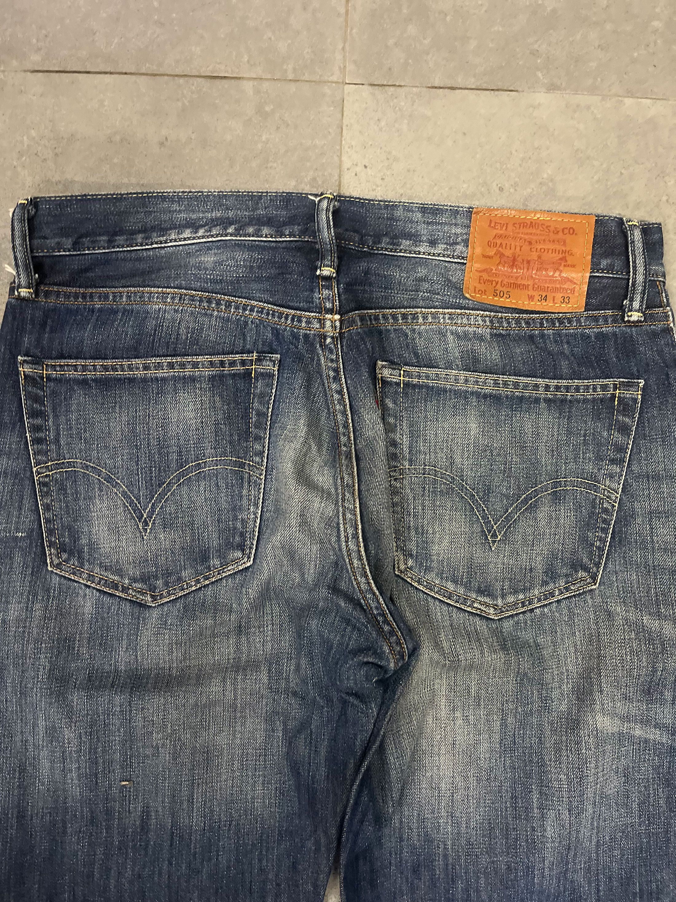 Levi's Levis 505 Regular Fit Washed Faded Size US 34 / EU 50 - 4 Thumbnail