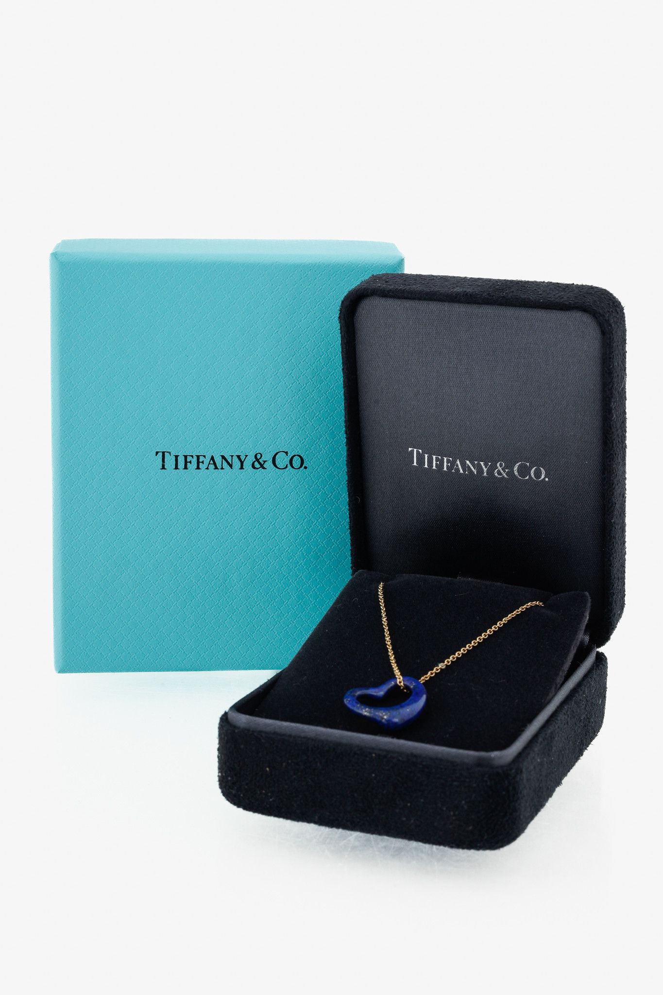 Tiffany & Co. Tiffany & Co. Elsa Peretti Open Heart Lapis Lazuli Necklace Size ONE SIZE - 5 Thumbnail