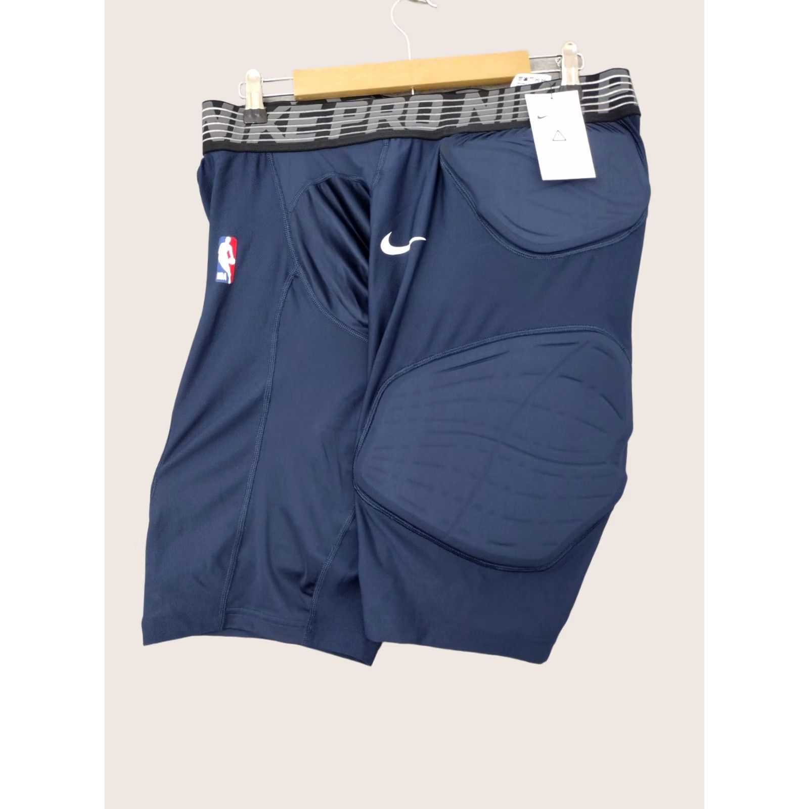 Nike Nike Pro Hyperstrong NBA Padded Compression Shorts Blue 4XL Men Athletic Basketball Pro Activewear Compression Pants 34 in 11 in Inseam Size US 39 - 1 Thumbnail