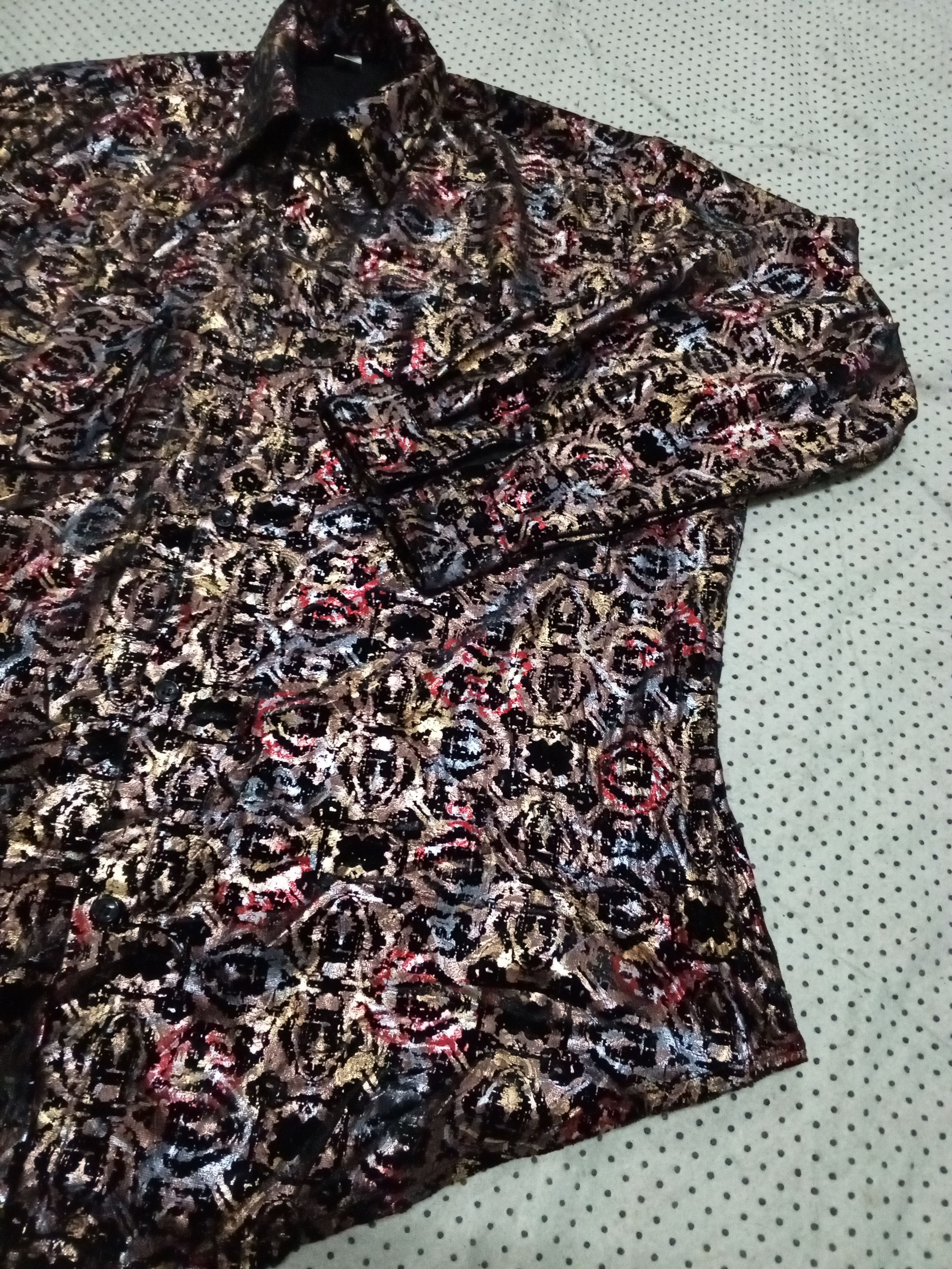 Japanese Brand JAPANBRANDS overprinting button long sleeve Size US L / EU 52-54 / 3 - 3 Thumbnail