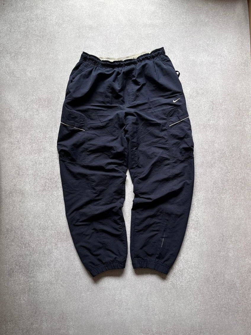 Nike × Vintage Vintage Nike Swoosh Nylon Baggy Trackpants Y2K XL Size US 36 / EU 52 - 1 Thumbnail