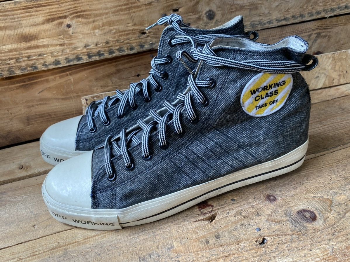 Adidas × Vintage Vintage Adidas nizza, take off working class hi-top sneaker Size US 12 / EU 45 - 7 Thumbnail