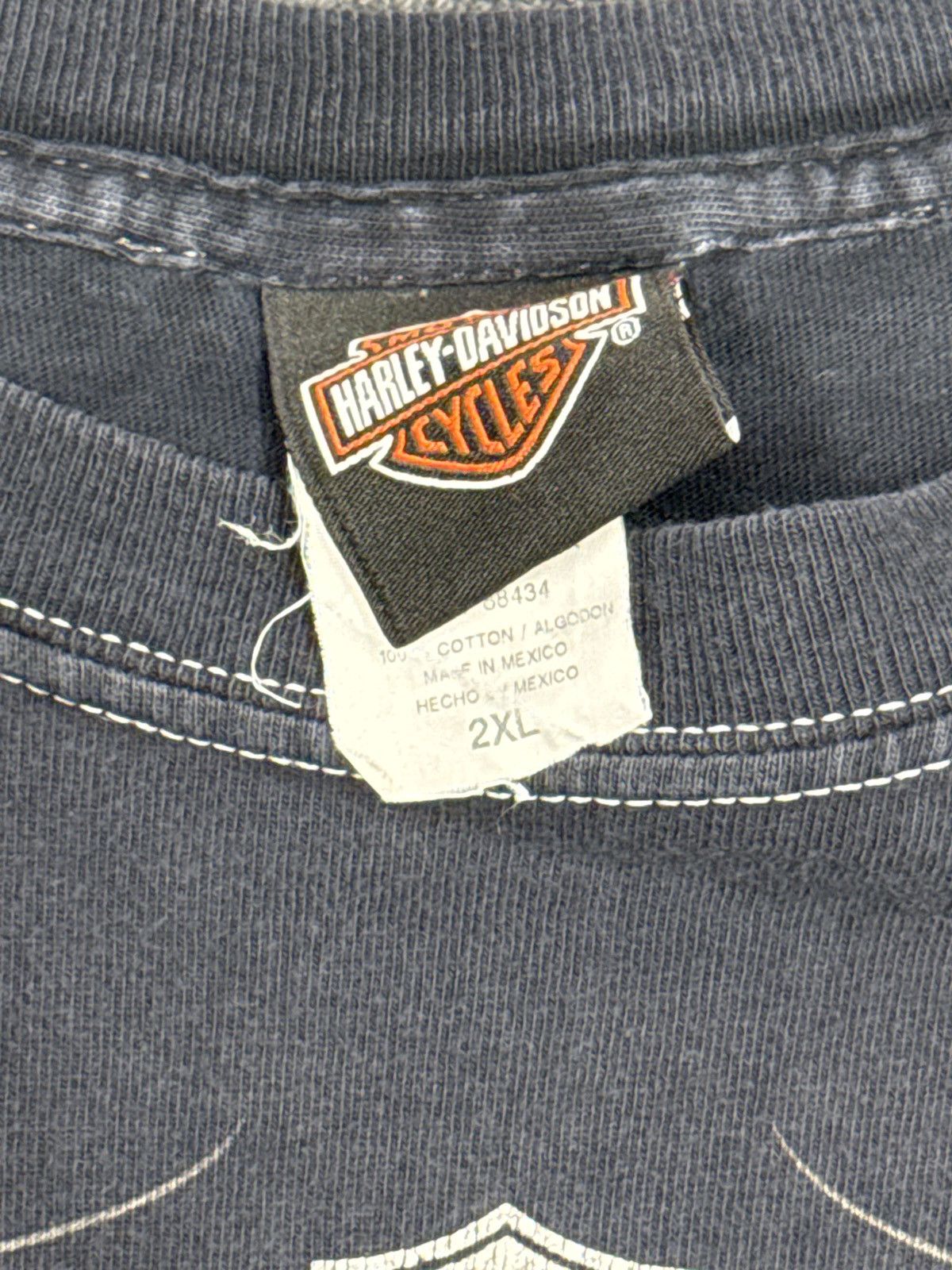 Harley Davidson × Vintage Harley Davidson Miami Biker Skull Vintage Y2K T-Shirt Size US XL / EU 56 / 4 - 5 Thumbnail