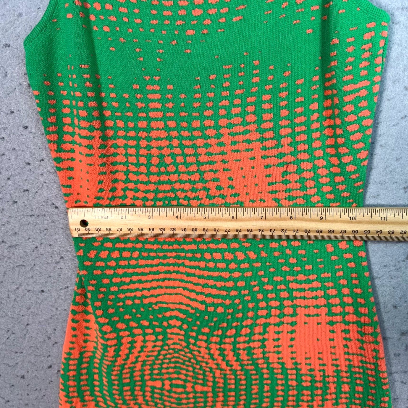 Vintage Hera Collection Womens Medium Green & Orange Bodycon Maxi Dress Spaghetti Straps Dress Maxi Spaghetti Straps Green Orange Bodycon Womens M Size M / US 6-8 / IT 42-44 - 7 Thumbnail