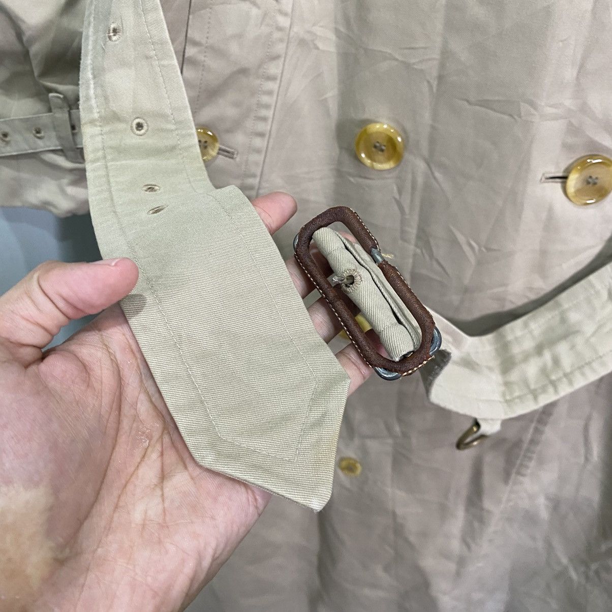 Burberry Vintage Burberrys Nova Check Double Breasted Trench Coat Size US M / EU 48-50 / 2 - 7 Thumbnail