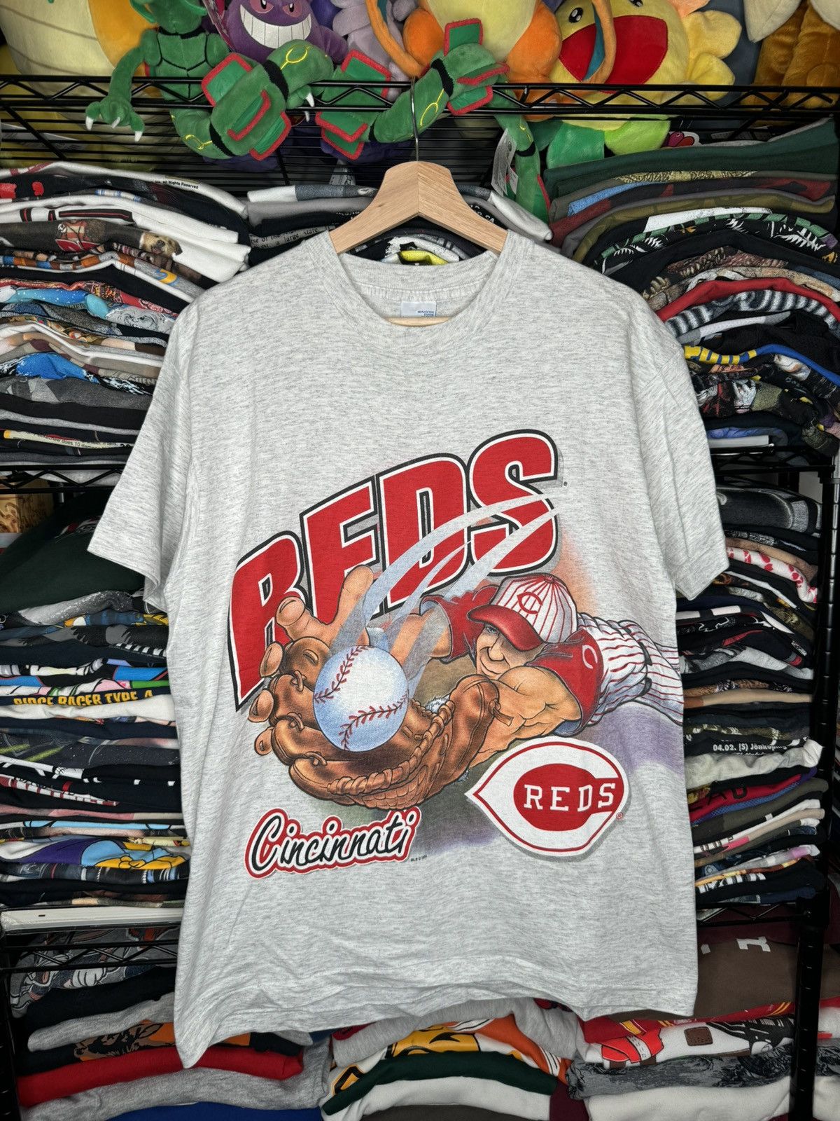 MLB × Salem Sportswear × Vintage Vintage 1994 Cincinnati Reds MLB Wrap Around Large Tee Size US L / EU 52-54 / 3 - 1 Thumbnail