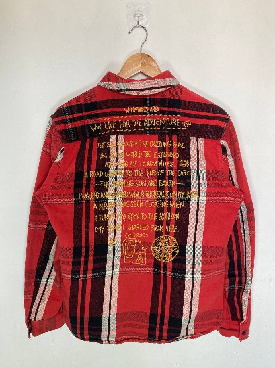 Avirex Avirex Embroidered Plaid Flannel Size US L / EU 52-54 / 3 - 1 Thumbnail