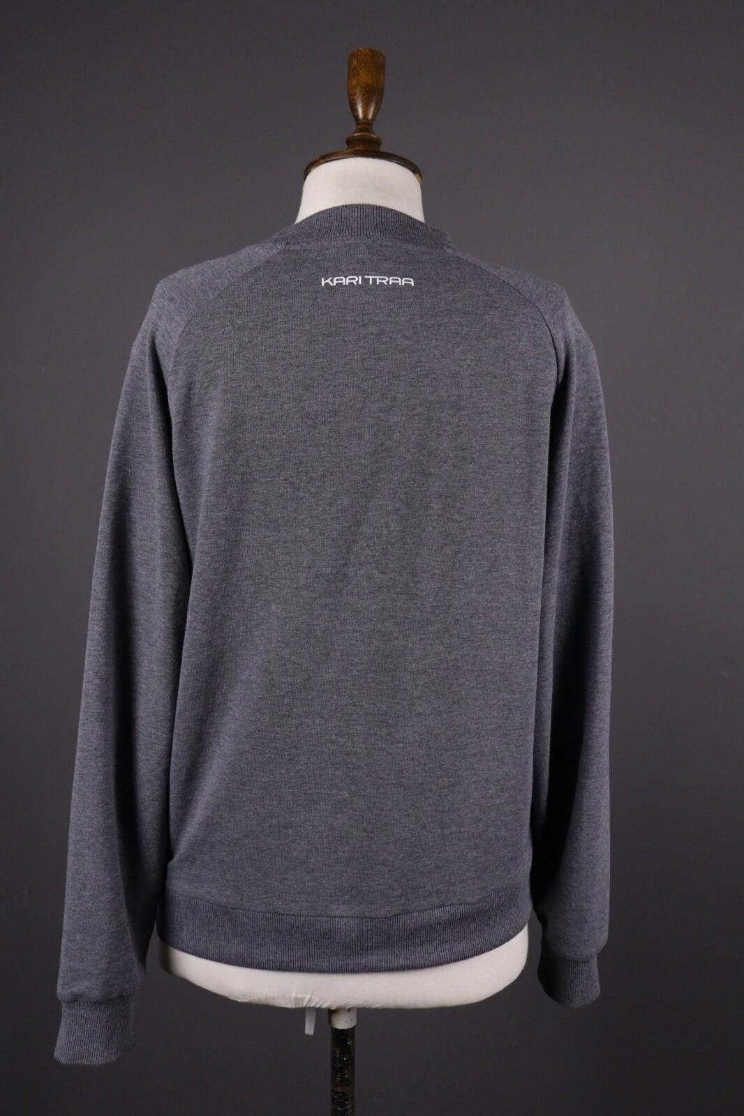 Designer Kari Traa Gray Long Sleeve Cotton Sweater Size L Size L / US 10 / IT 46 - 7 Thumbnail