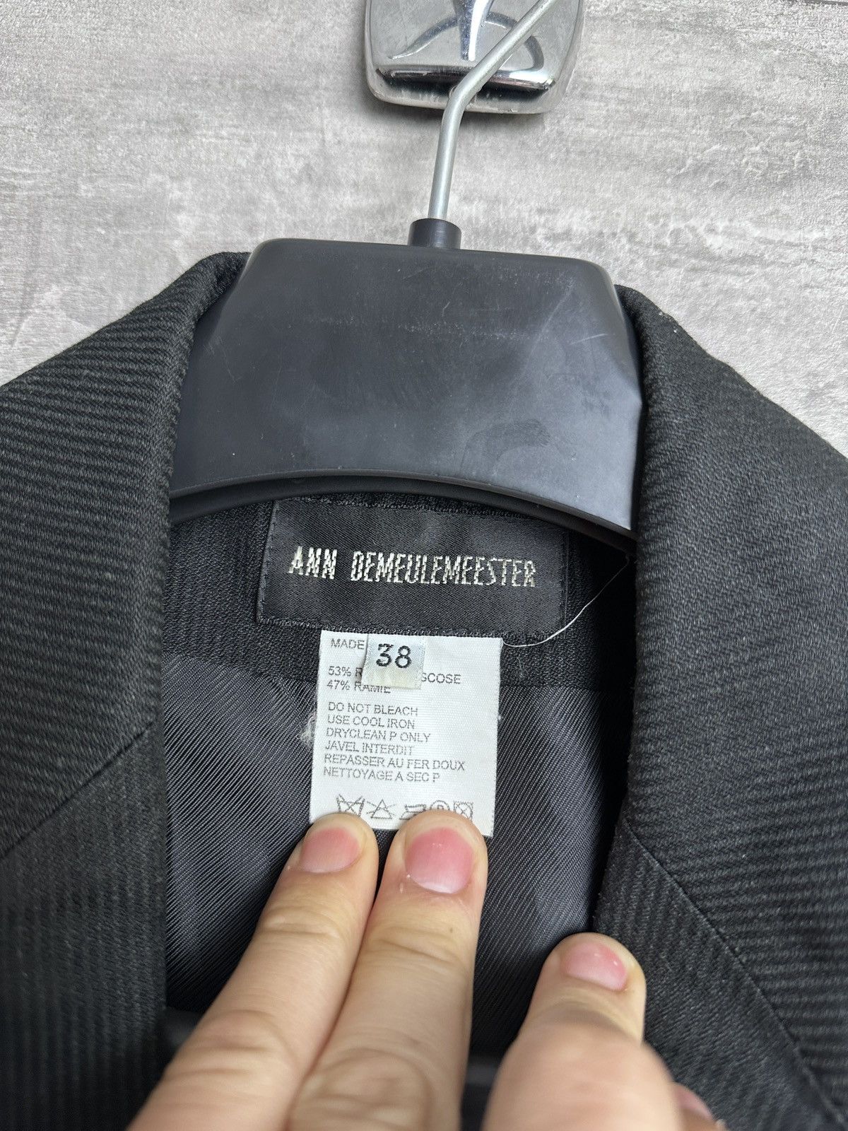 Ann Demeulemeester Vintage Rare Ann Demeulemester Coat Archive Avantgarde Size XS / US 0-2 / IT 36-38 - 5 Thumbnail