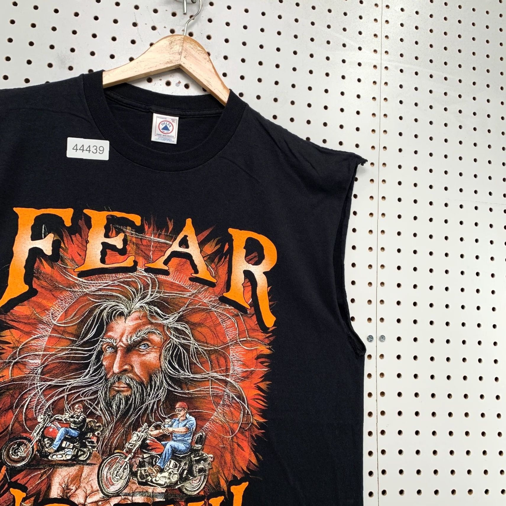 Delta VINTAGE Fear No Evil Wizard T Shirt Mens XL Black Sleeveless Kalispell MT 90s Motorcycle USA Delta Shirt Mens XL Black Graphic Print Size US XL / EU 56 / 4 - 7 Thumbnail