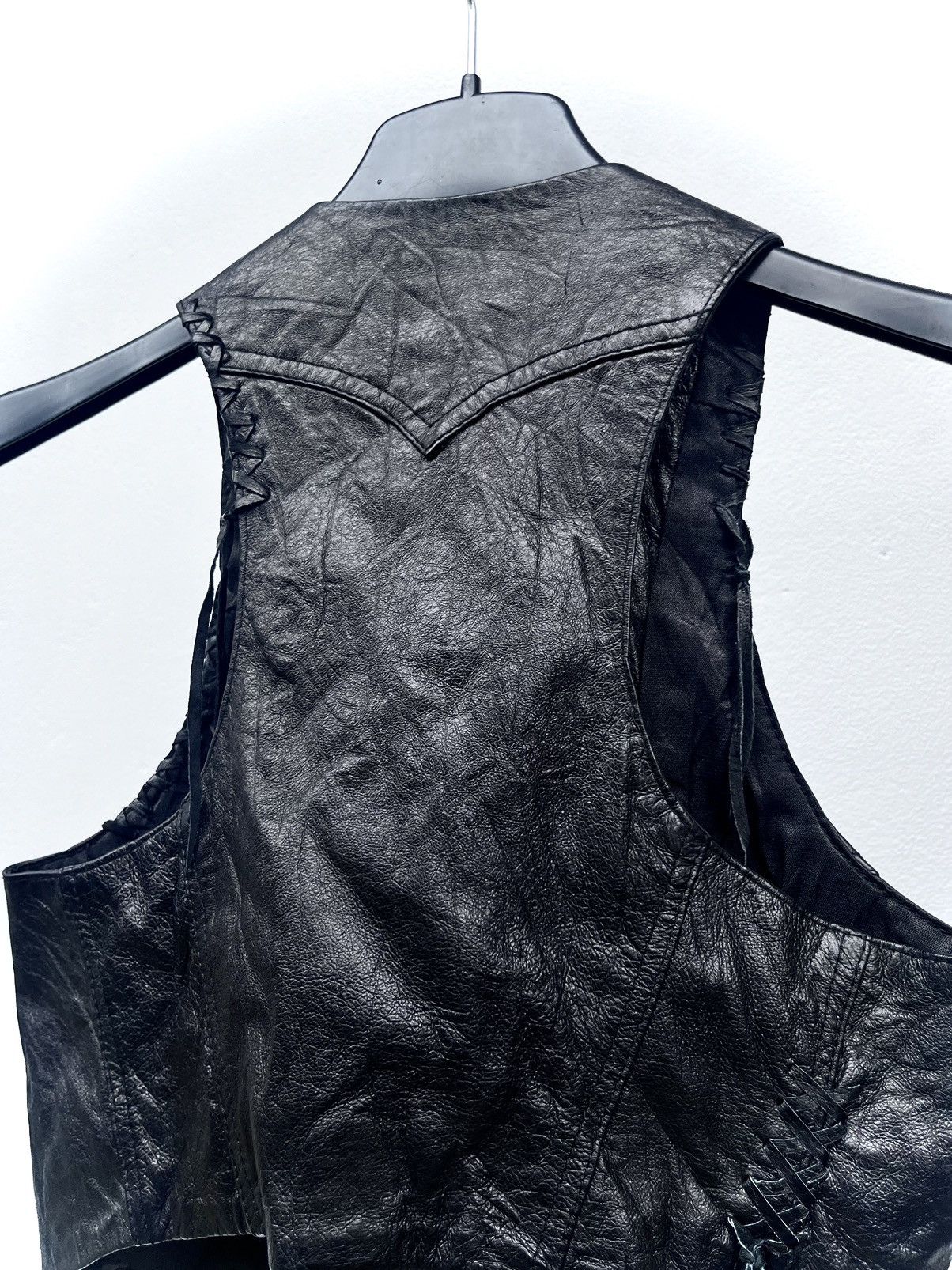 GOA 2000s G.O.A Avant-Garde Leather Vest Size US S / EU 44-46 / 1 - 8 Thumbnail