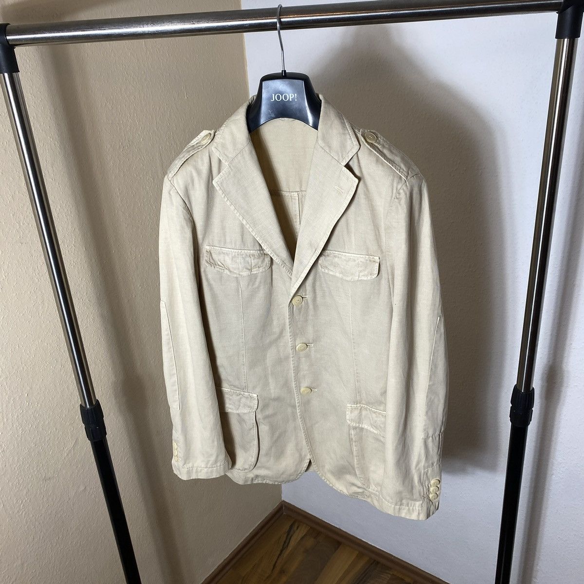 L.B.M. 1911 Cotton and Linen Blazer L.B.M 1911 Cream Size 48R - 15 Thumbnail
