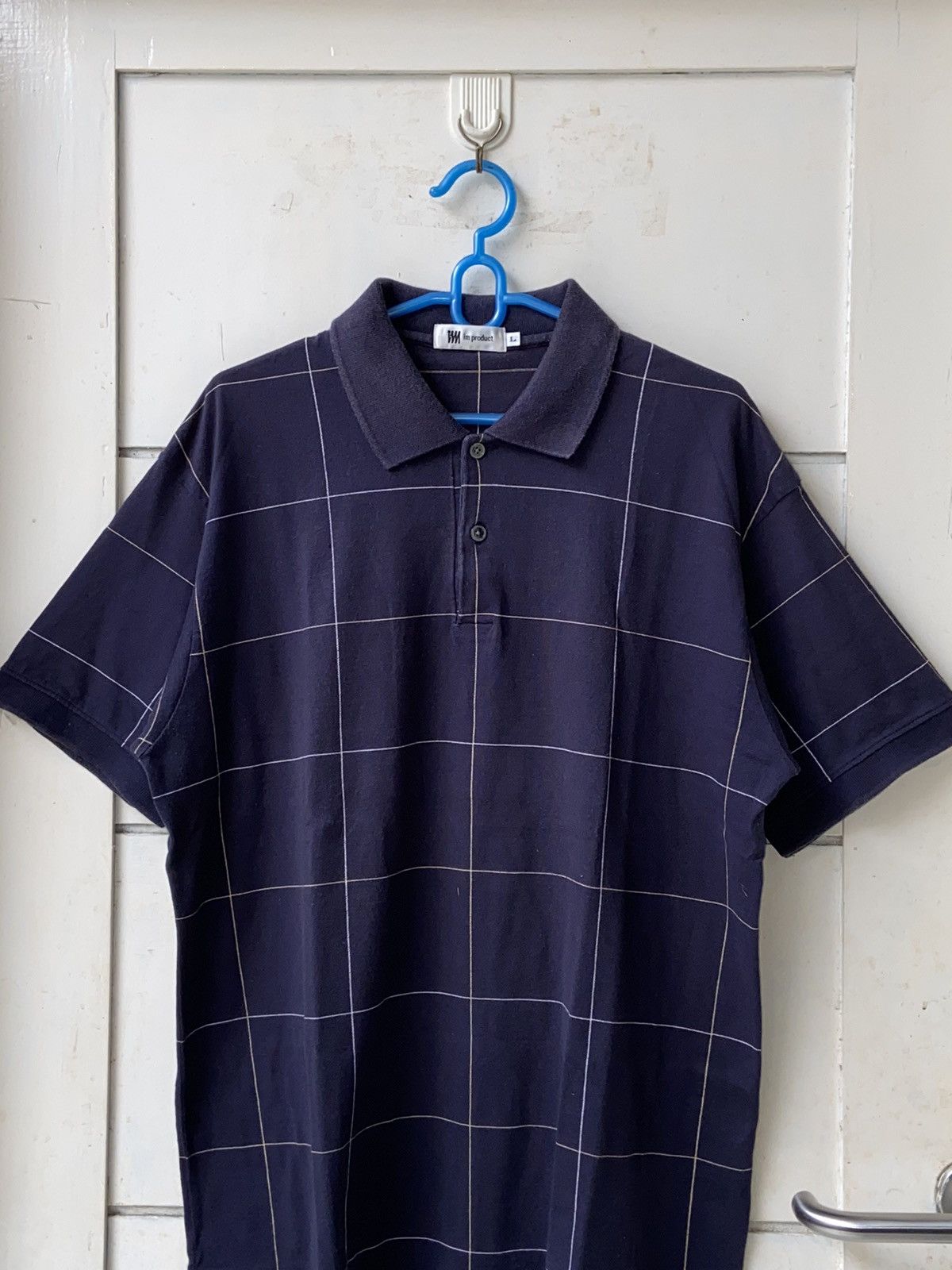 Issey Miyake IM PRODUCT Navy Plaid T-Shirt Size US M / EU 48-50 / 2 - 10 Thumbnail