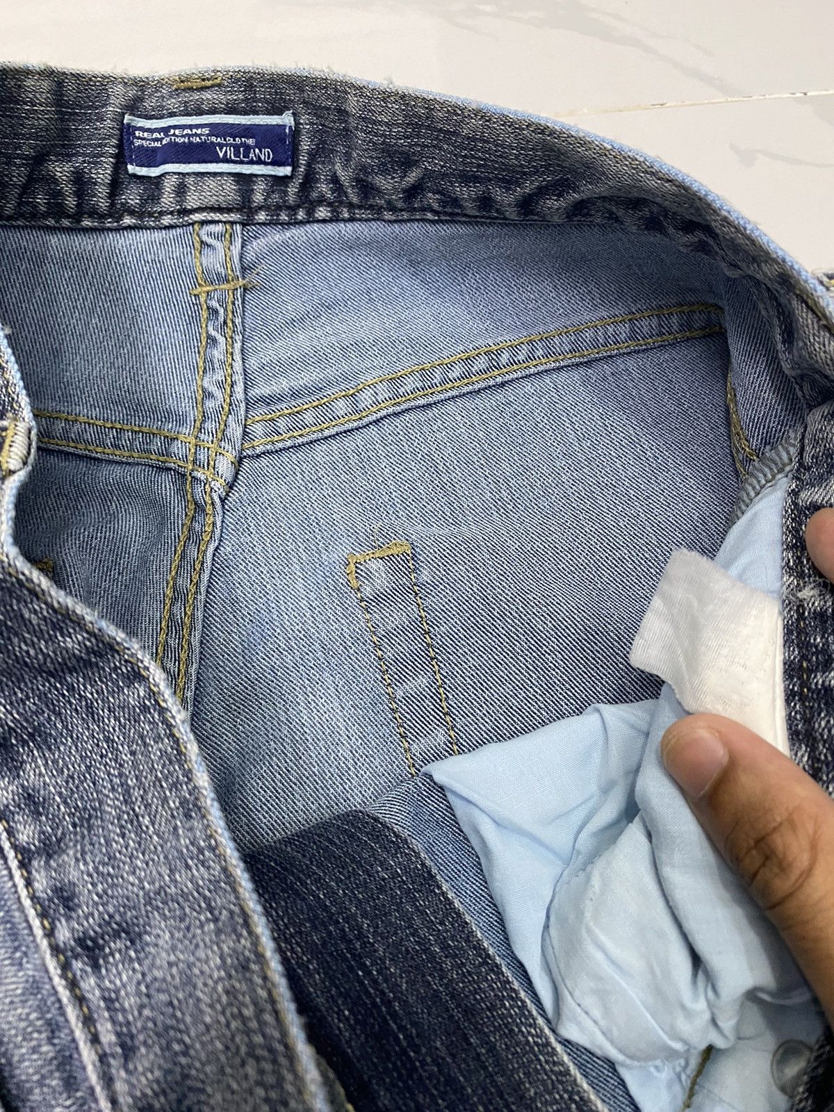 Hysteric Glamour × Japanese Brand × Vintage VILLAND JEANS DISTRESS DENIM HYSTERIC GLAMOUR STYLE JEANS Size US 30 / EU 46 - 9 Thumbnail