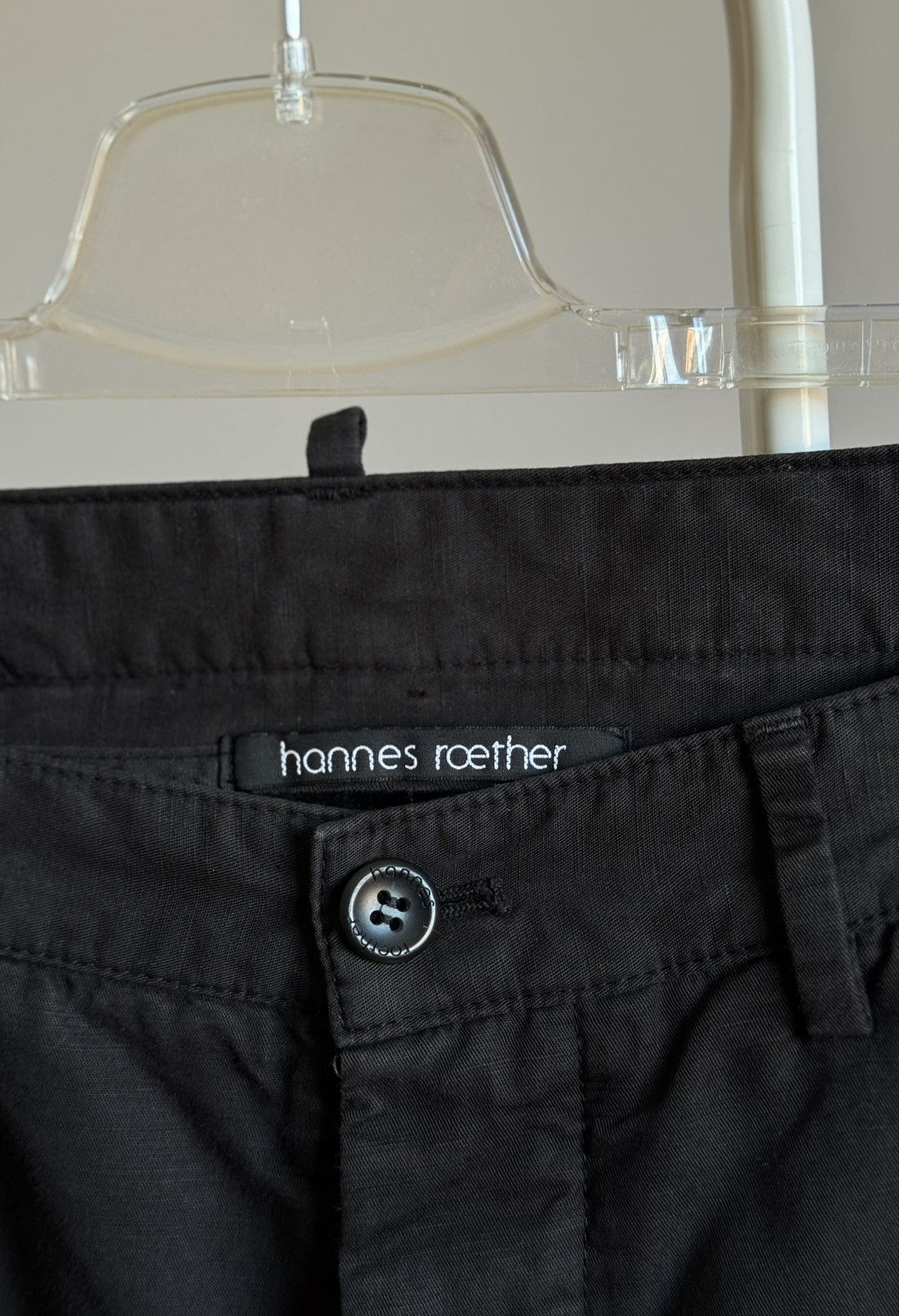 hannes roether Hannes Roether Linen Cotton Summer Shorts Size L Size US 33 - 3 Thumbnail