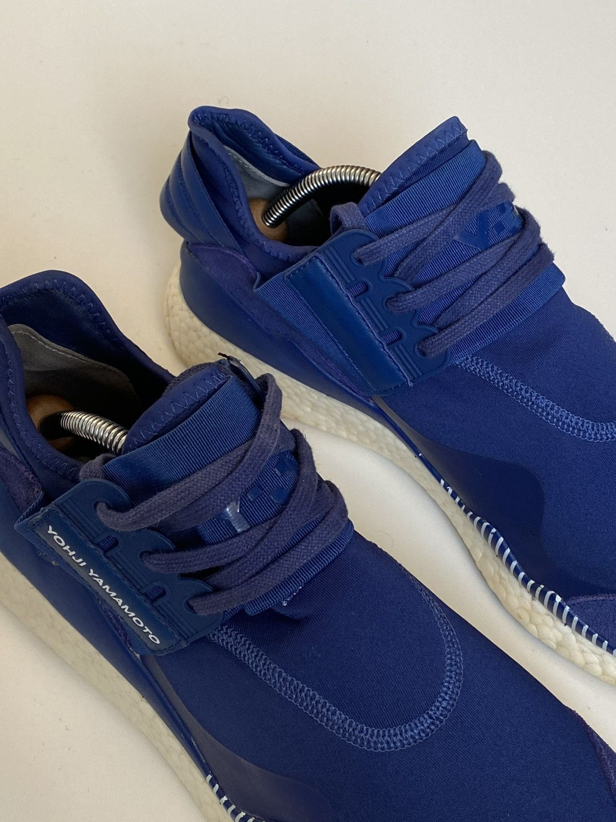 Y-3 Adidas Y-3 Yohji Yamamoto Blue Sneakers On Boost 10.5 / 44.5 Size US 10.5 / EU 43-44 - 4 Thumbnail