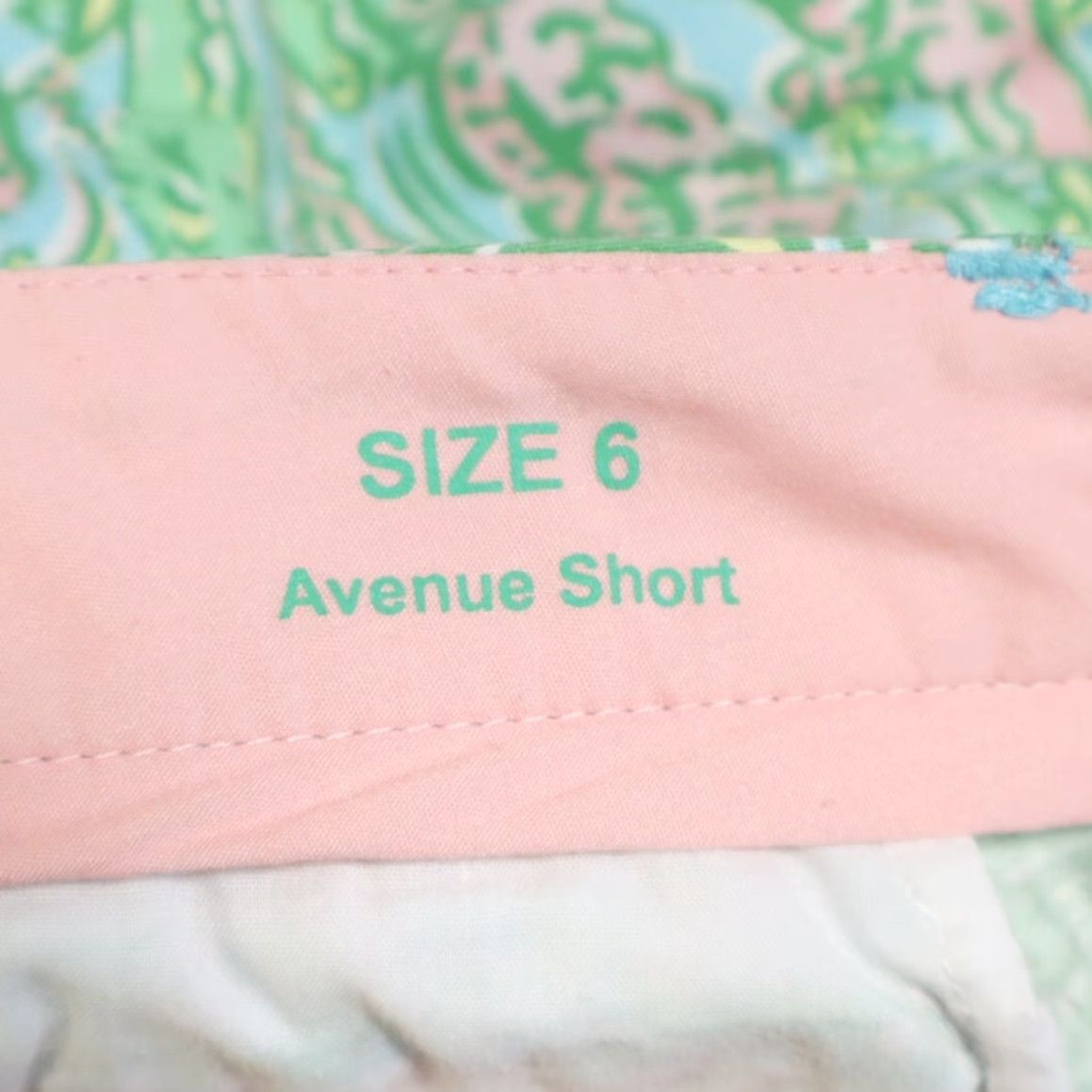Lilly Pulitzer Lilly Pulitzer Avenue Cotton Twill Chino Shorts Green All Over Print Women's 6 Size 28" / US 6 / IT 42 - 5 Thumbnail