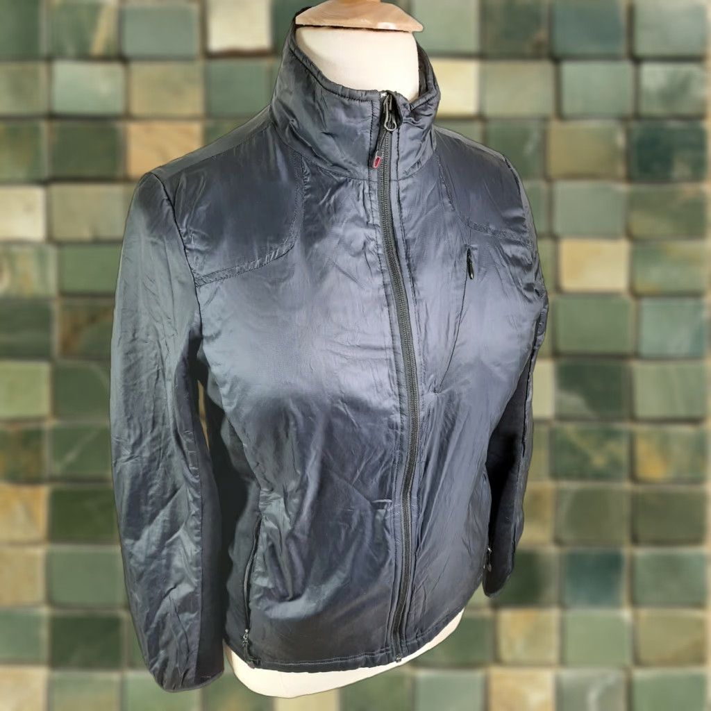 Lands' End Lands' End Women's Black Lightweight Softshell Coat Jacket Large L coat jacket Black Lightweight Softshell Zip Menus Size L / US 10 / IT 46 - 1 Thumbnail