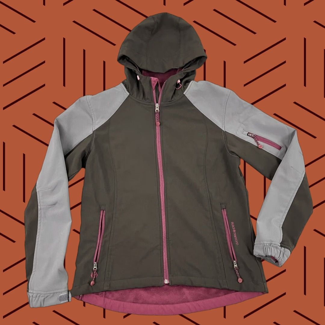 Black Diamond Black Diamond Double Diamond Jacket Womens Medium Hooded Softshell Skiing Coat Size M / US 6-8 / IT 42-44 - 1 Thumbnail