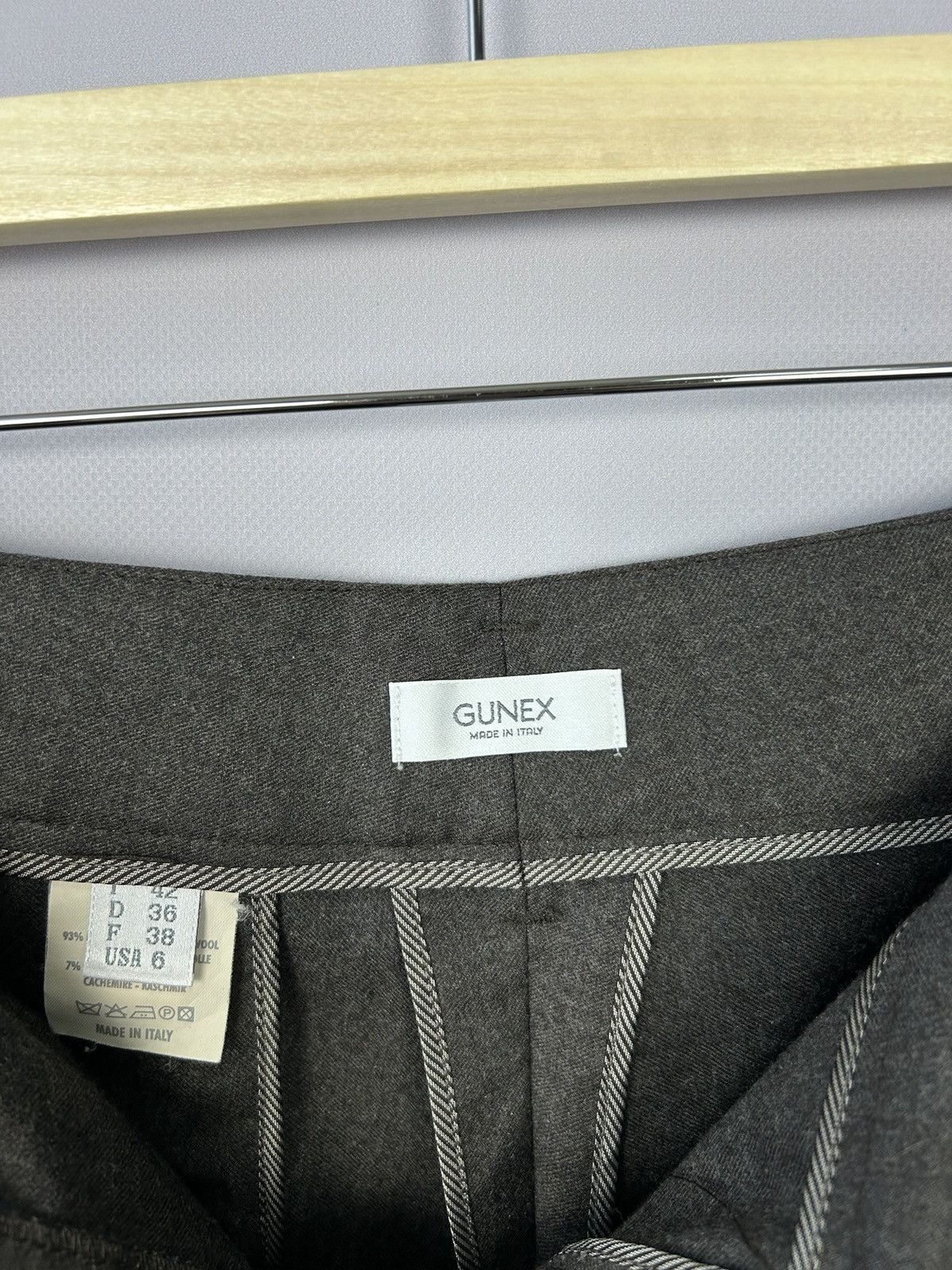 Brunello Cucinelli Gunex by Brunello Cucinelli Brown Wool Cashmere Pants US6 Size 28" / US 6 / IT 42 - 6 Thumbnail