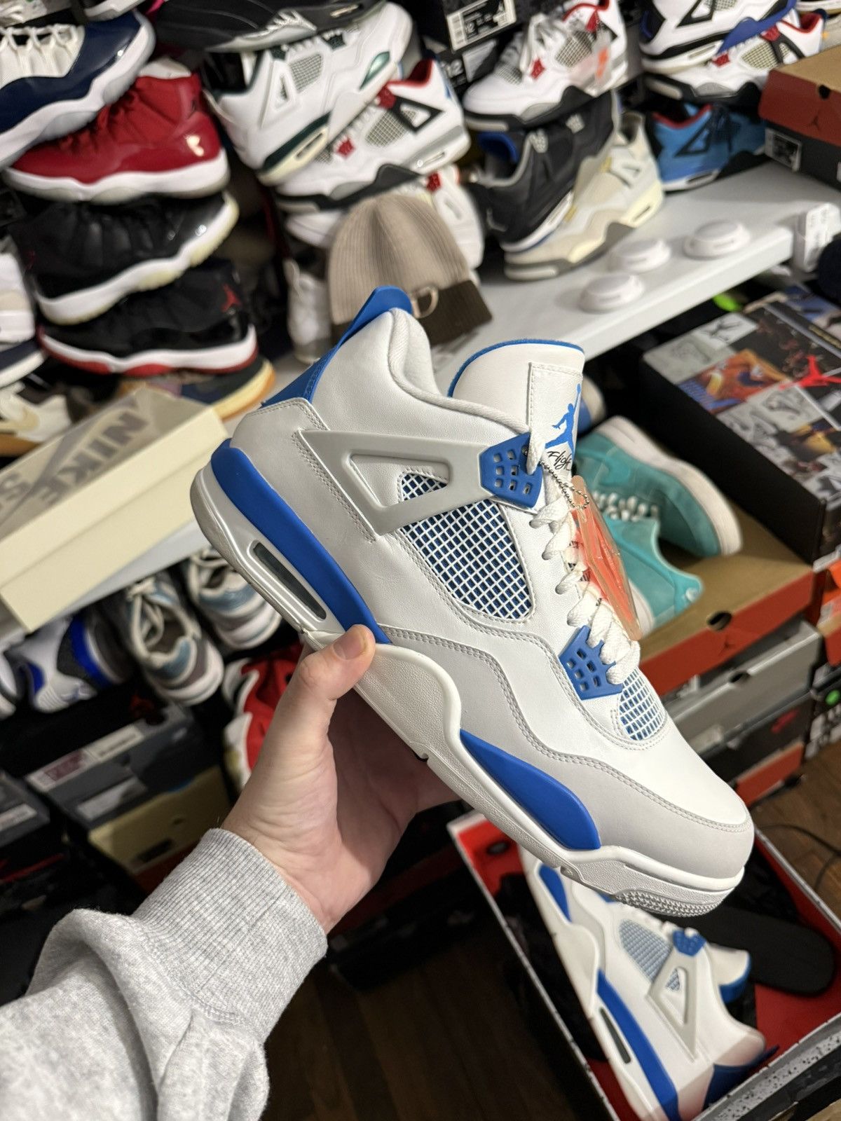 Jordan Brand Jordan retro 4 military blue sz 14 ds (2012) Size US 14 / EU 47 - 1 Thumbnail