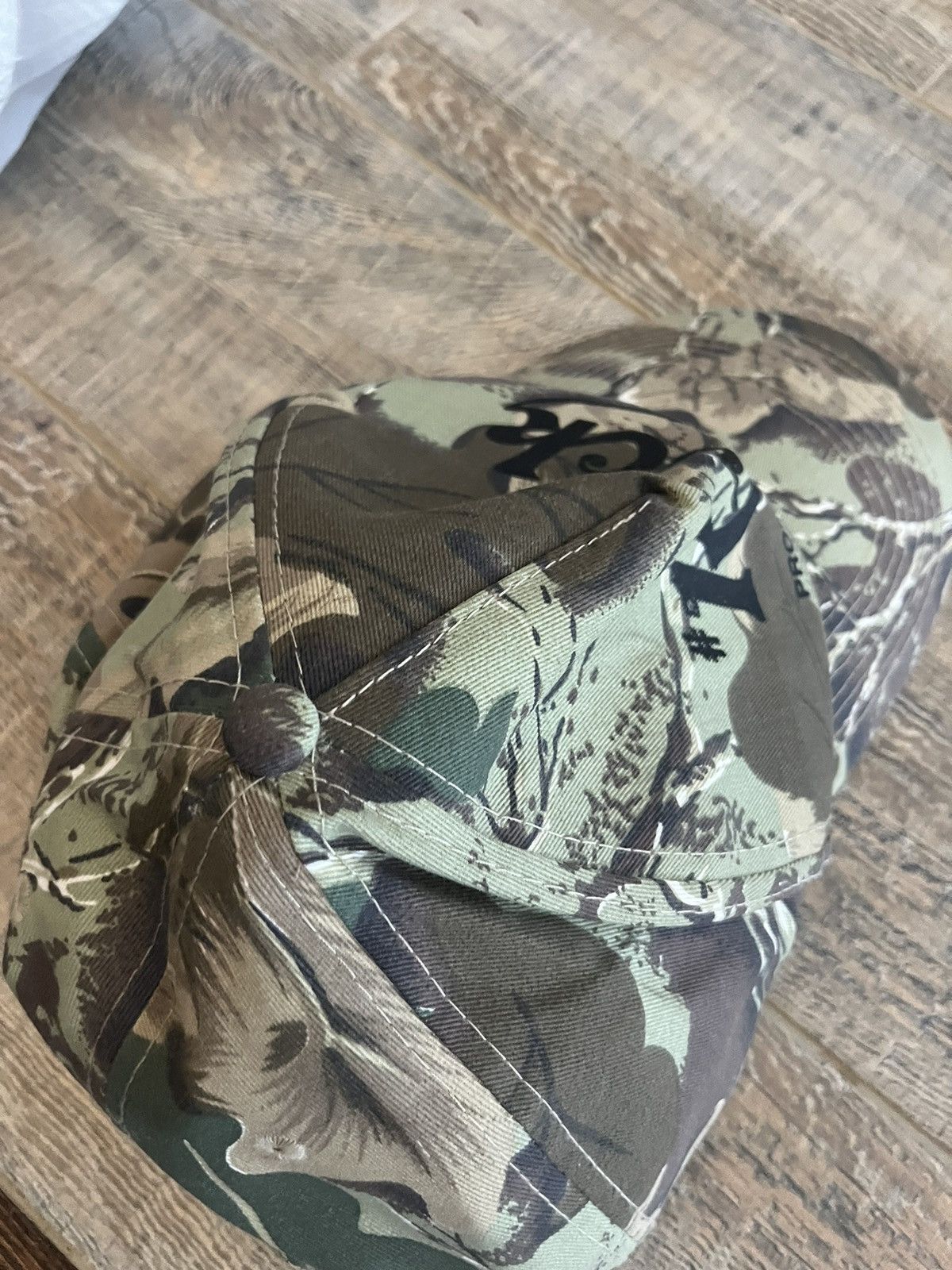 Vintage Vintage Y2K Camo Cap Size ONE SIZE - 4 Thumbnail