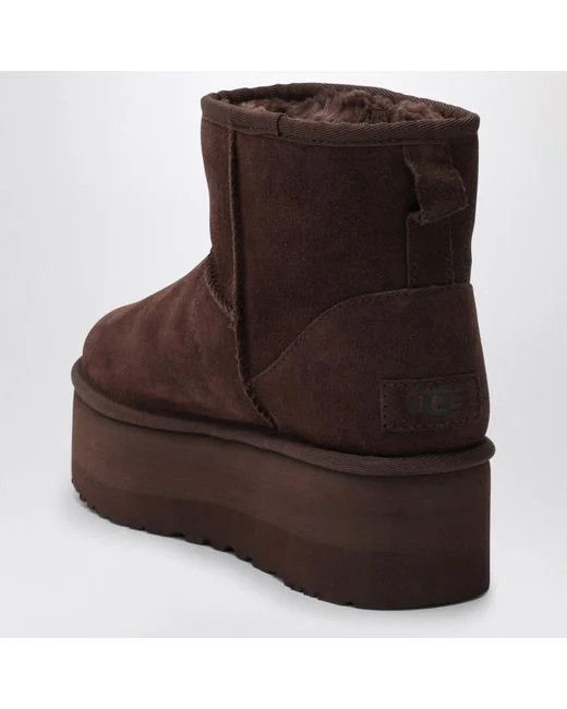 Ugg o1s22i1n0924 Classic Mini Platform Ankle Boots in Brown Size US 8 / IT 38 - 4 Thumbnail