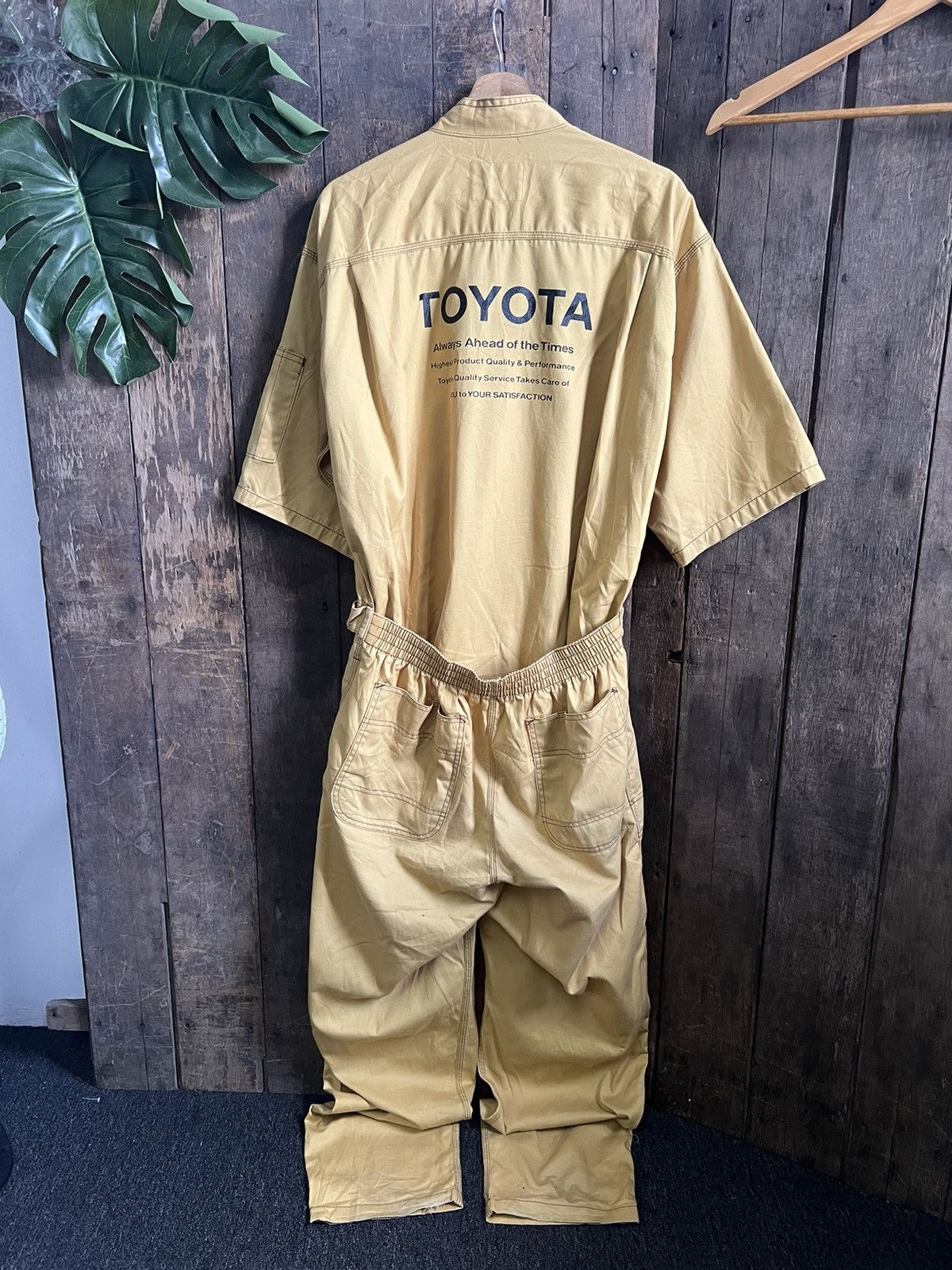 image of Racing x Vintage Toyota Coverall Jacket in Beige, Men's (Size 36)