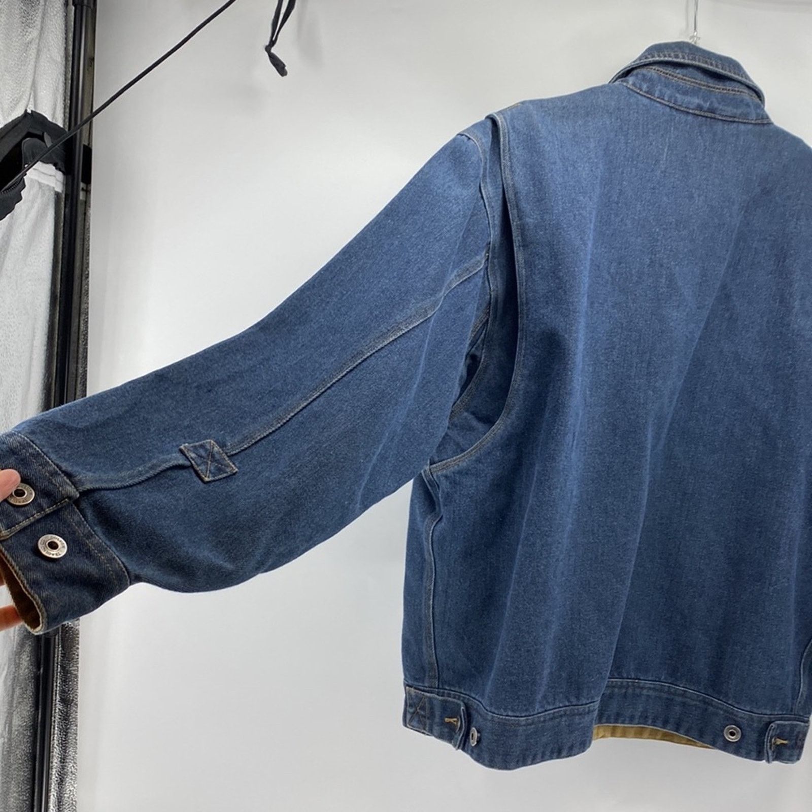 Duluth Trading Company Duluth firehose flex trucker denim jean jacket unisex retro Size US L / EU 52-54 / 3 - 5 Thumbnail