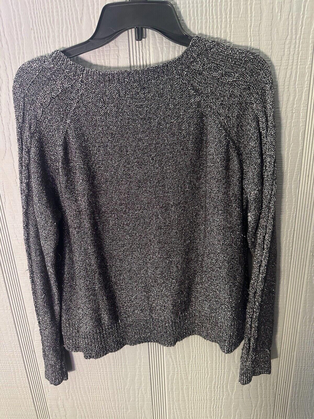 Hysteric Glamour Women's Medium Sweater Glam Waist Length Grunge goth Glitter Size M / US 6-8 / IT 42-44 - 6 Thumbnail