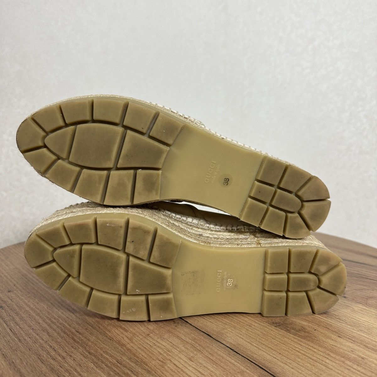 Gucci gucci espadrilles logo platformm Size US 8 / IT 38 - 10 Thumbnail