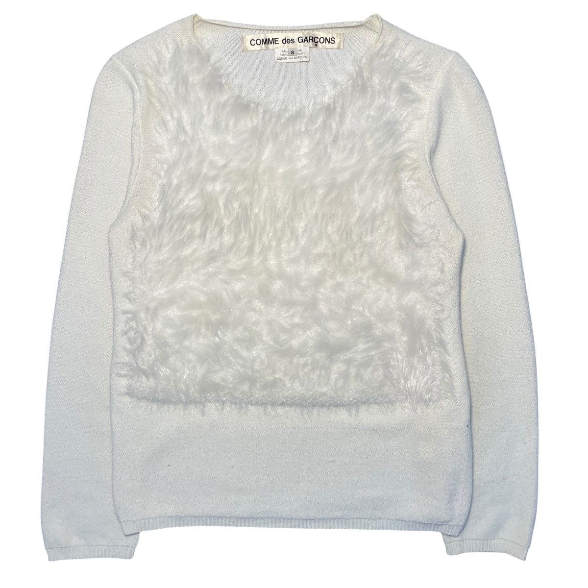 Comme des Garcons RARE Comme des Garcons AD2018 Faux Fur Knitted Sweater Size S / US 4 / IT 40 - 1 Thumbnail