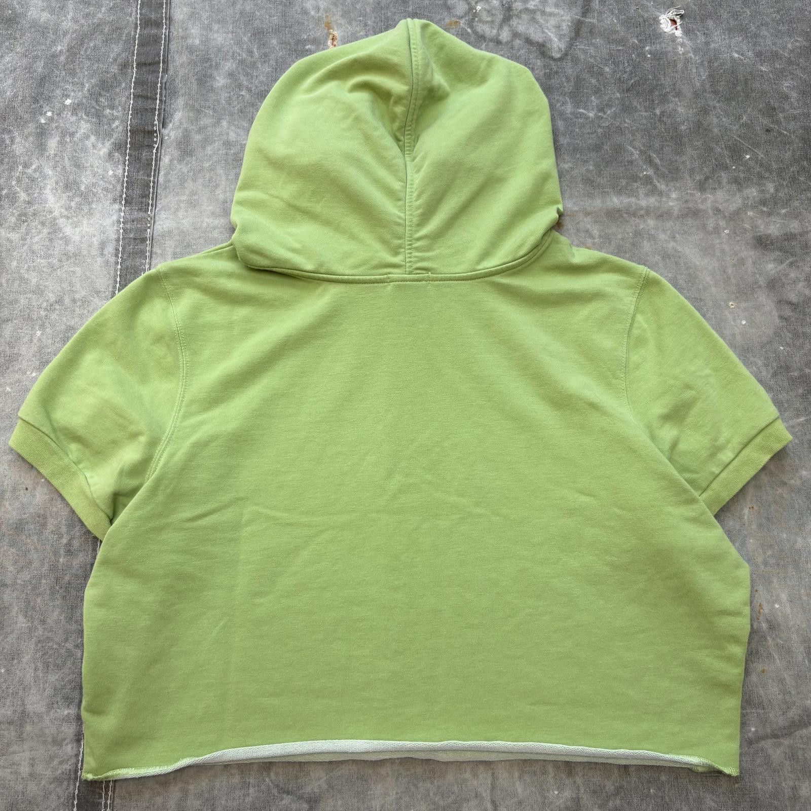 Old Navy Vintage Y2K Old Navy Ventura Glitter Cropped Green Hoodie Size XL / US 12-14 / IT 48-50 - 6 Thumbnail