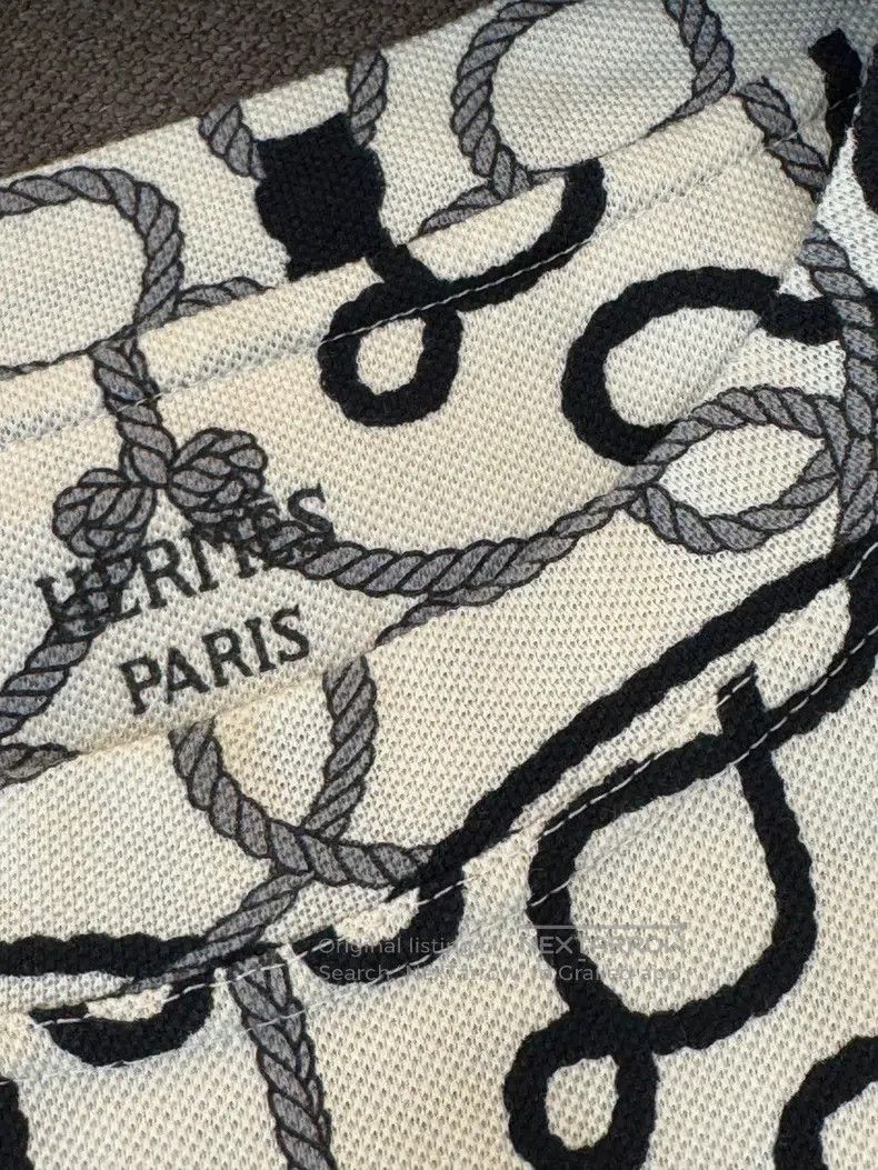 Hermes Hermes Black, White, and Gray Rope Print T-shirt Dress Size S / US 4 / IT 40 - 4 Thumbnail
