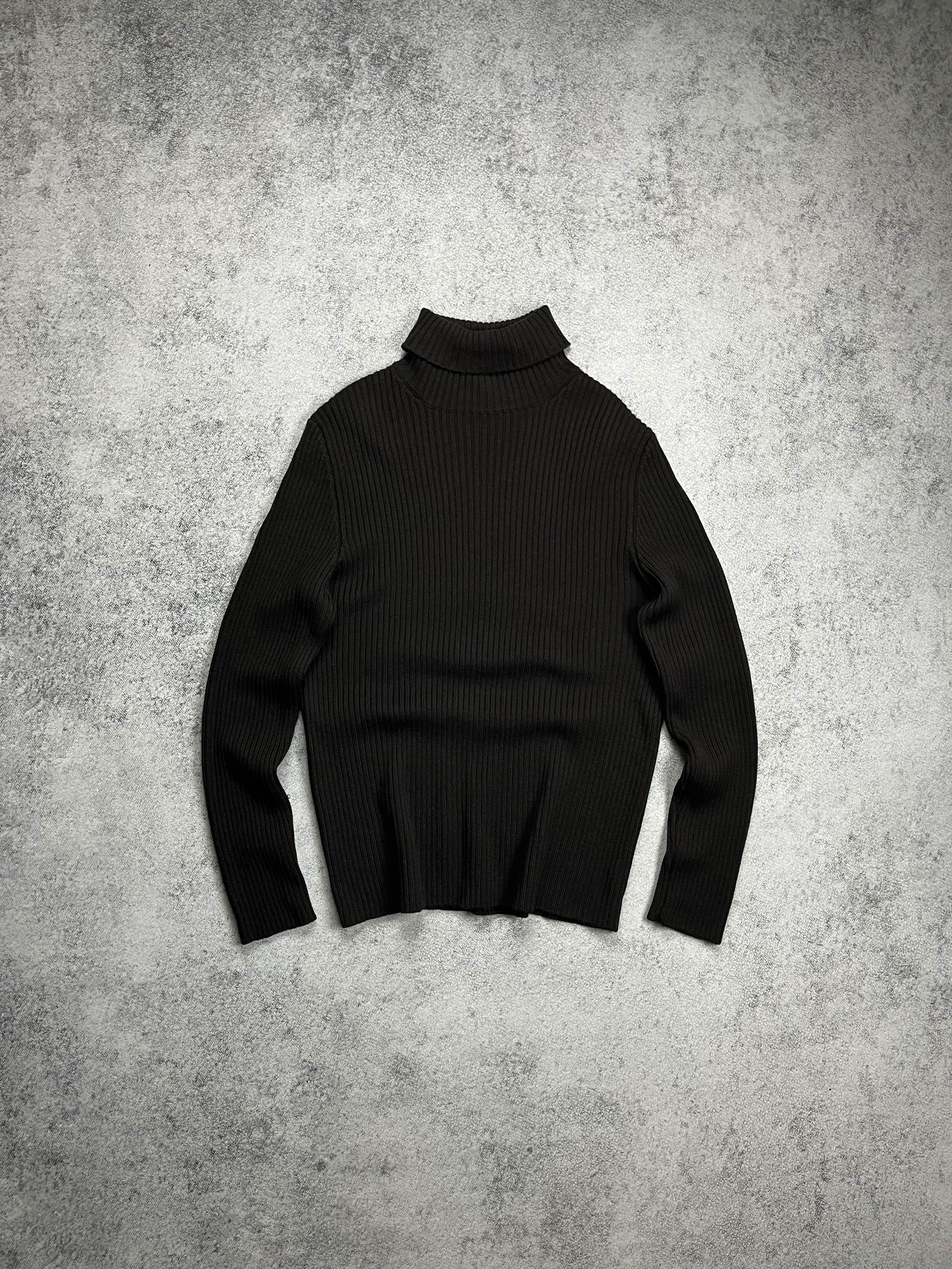 Image of Archival Clothing x C P Company Vintage C.p. Company Wool Turtlenack Ribbed Sweater in Brown (Size 