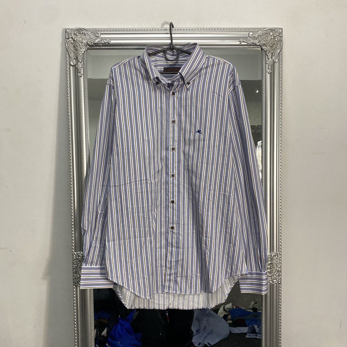 Etro Vintage Etro shirt men button Ups Size US XL / EU 56 / 4 - 1 Thumbnail
