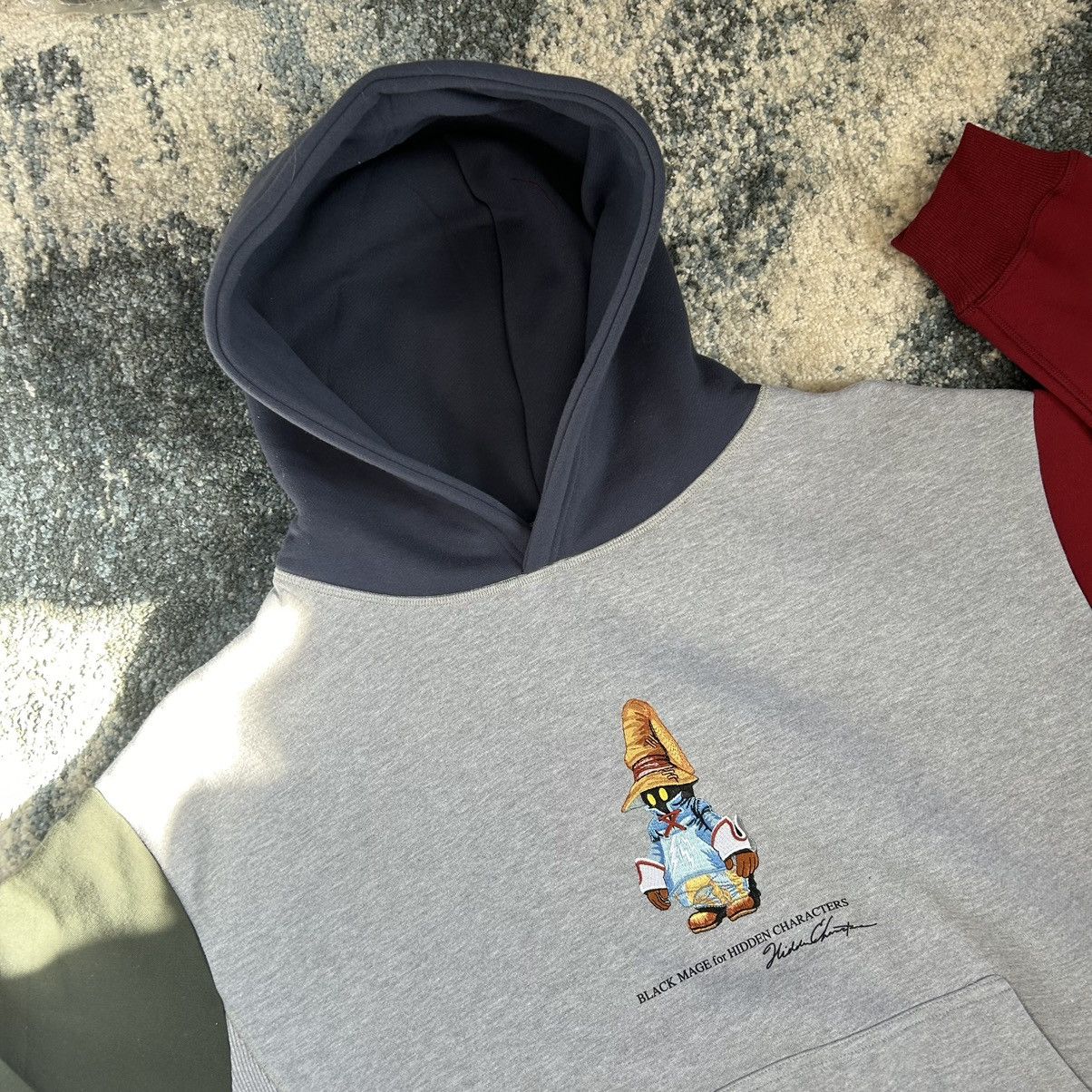 image of Chicago x Hidden S Rank Kingdom Hearts Color Blocked Black Mage Hoodie in Heather Grey (Size XL)