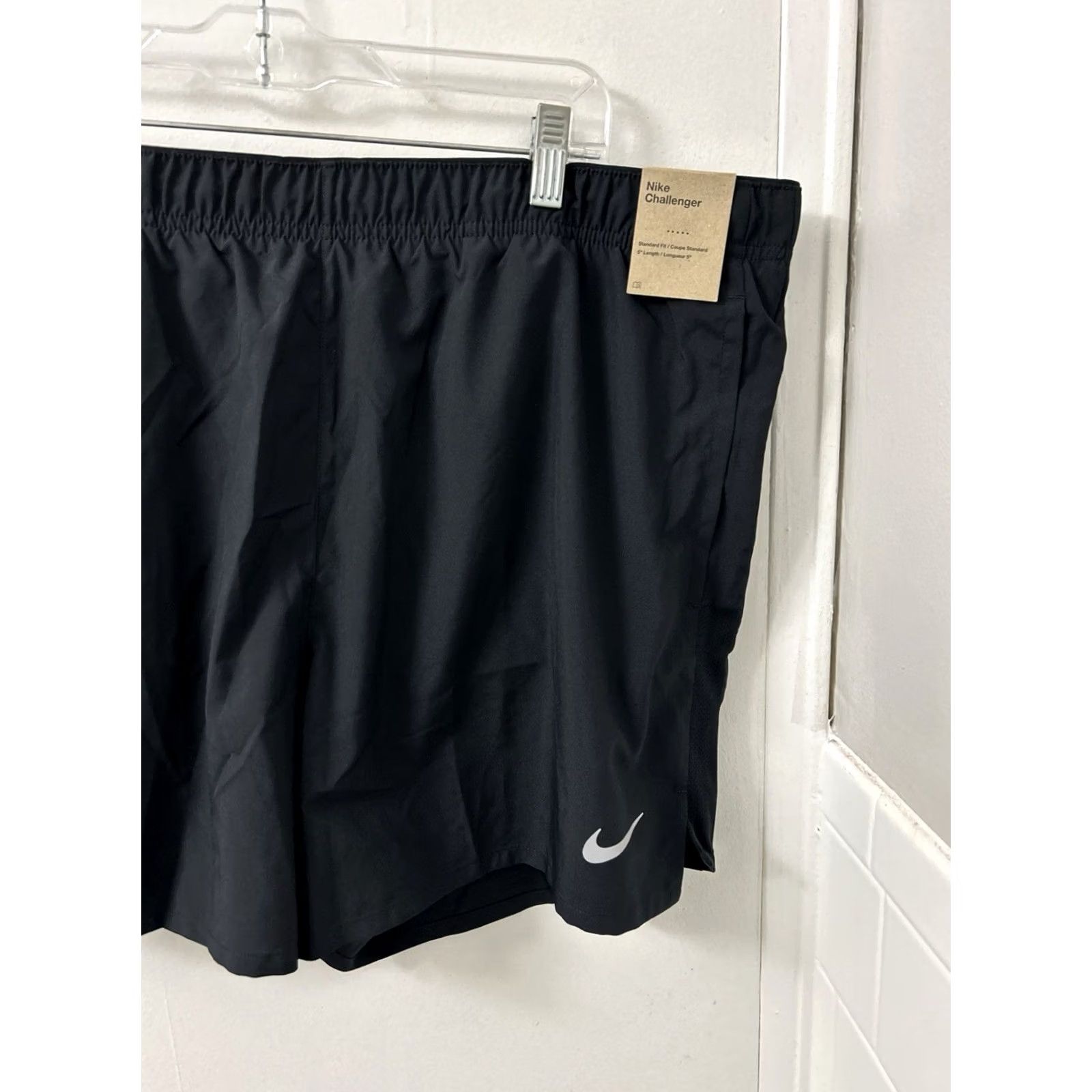 Nike Nike Challenger Dri-FIT Running Shorts Mens 2XL Black 5" DV9363-010 NWT Size US 39 - 3 Thumbnail