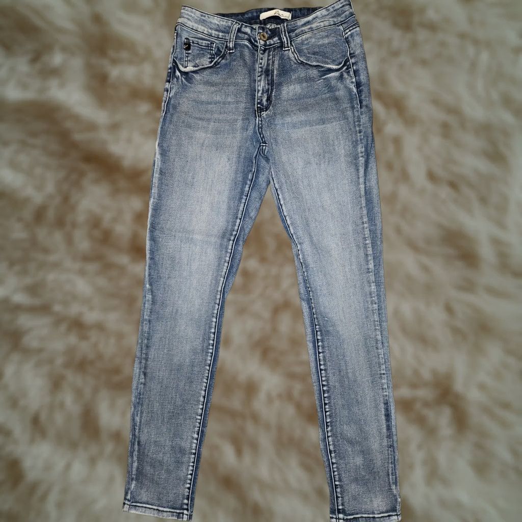 Vintage KanCan Skinny Jeans Juniors 9/28 Blue Denim Stretch Casual Preppy City Size 30" / US 8 / IT 44 - 1 Thumbnail
