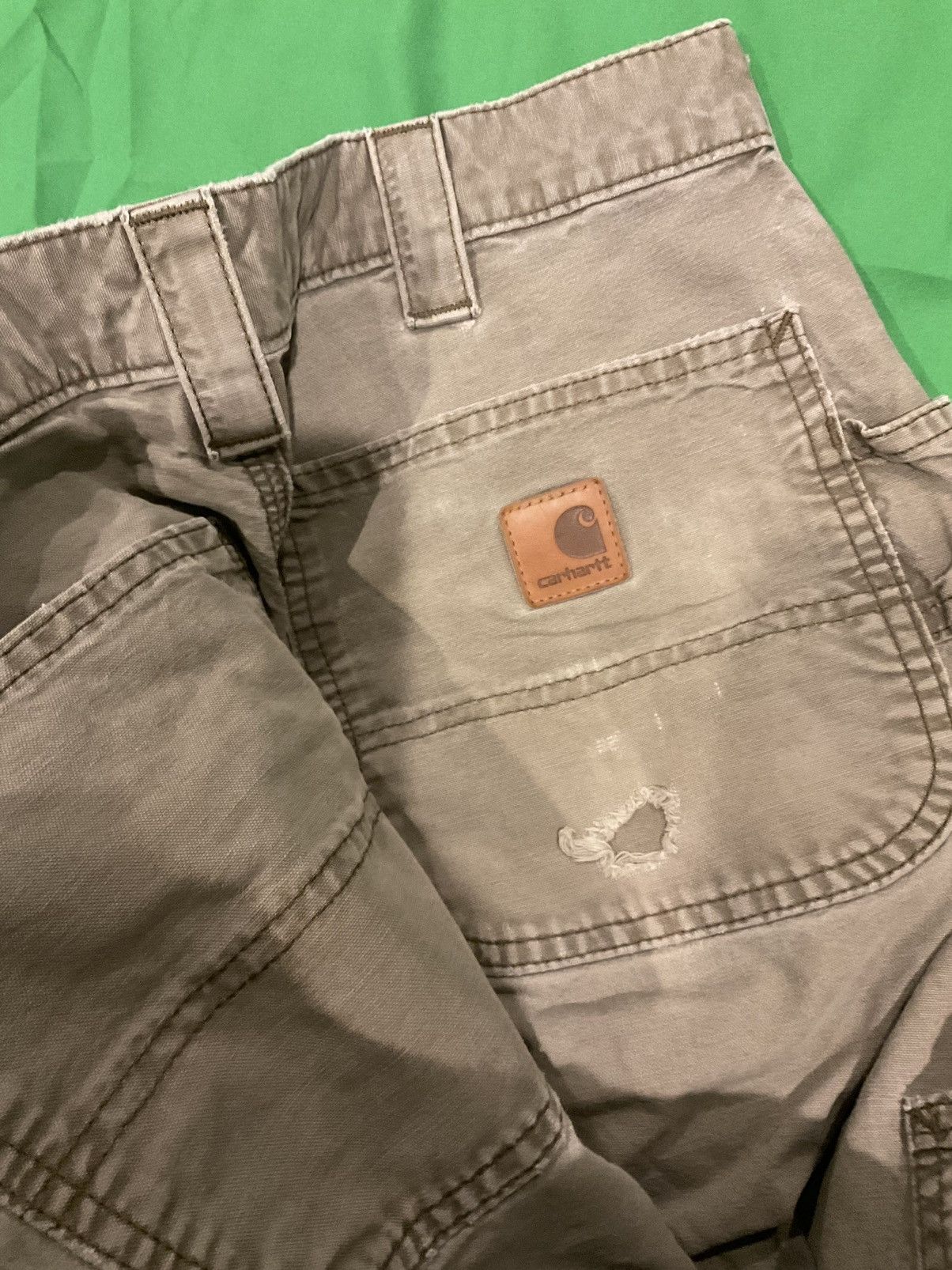 Carhartt × Vintage Vintage Green Carhartt cargo pants Size US 34 / EU 50 - 2 Thumbnail